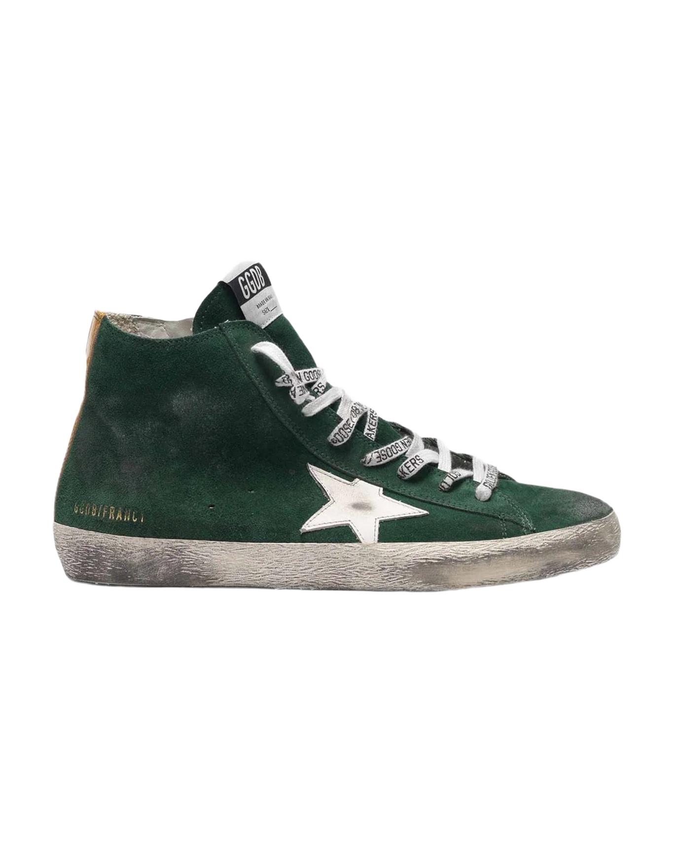 Men | Francy Sneakers Green Suede with White Star - Image 5