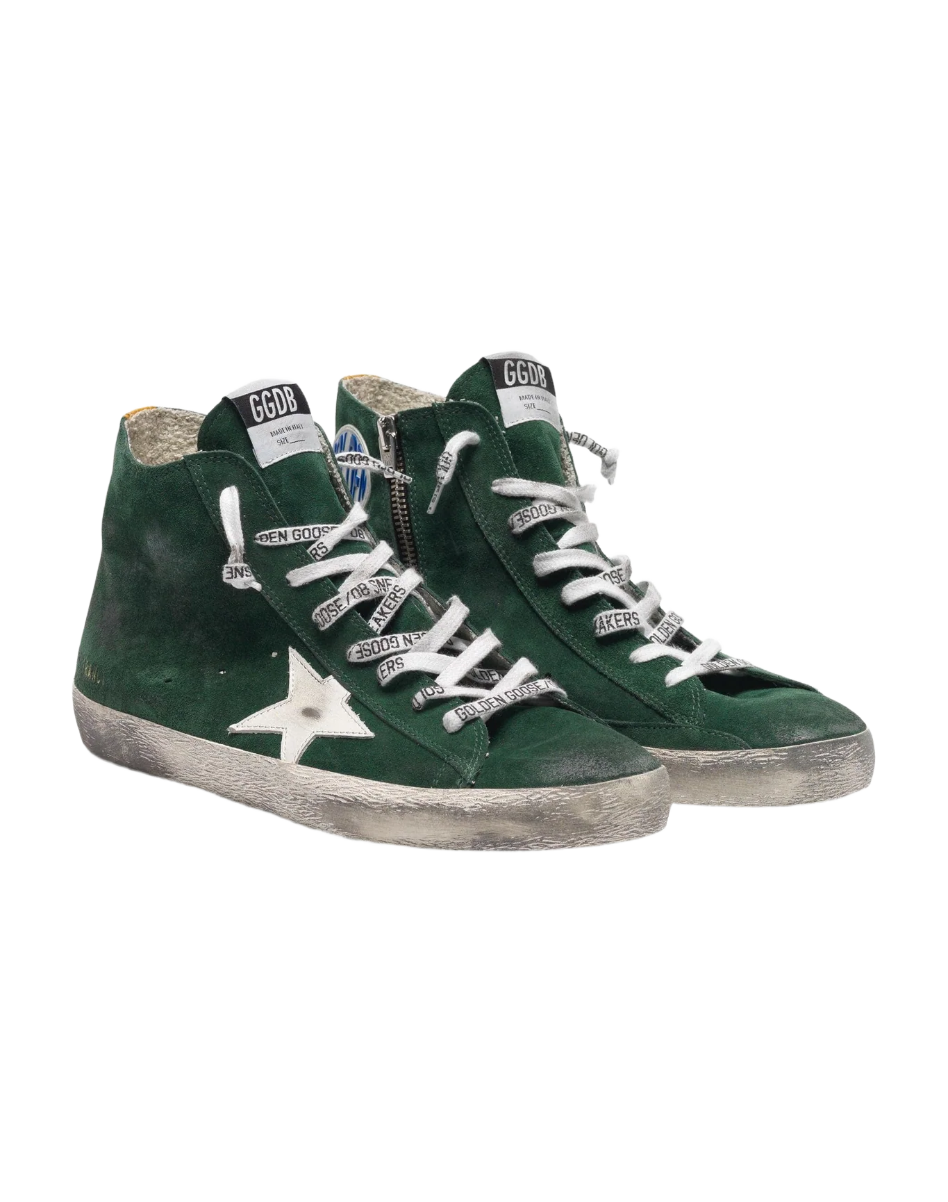 Men | Francy Sneakers Green Suede with White Star - Image 7