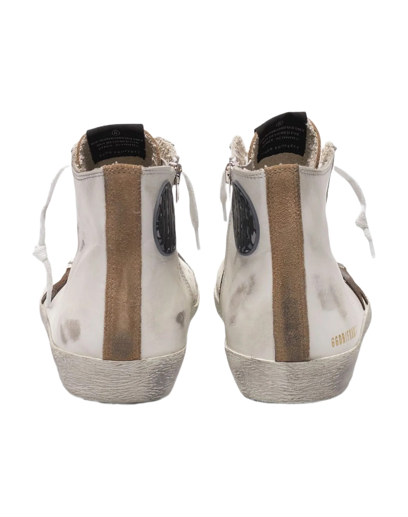 Men | Francy Sneakers Nude Suede & White Leather with Contrast Star - Image 3