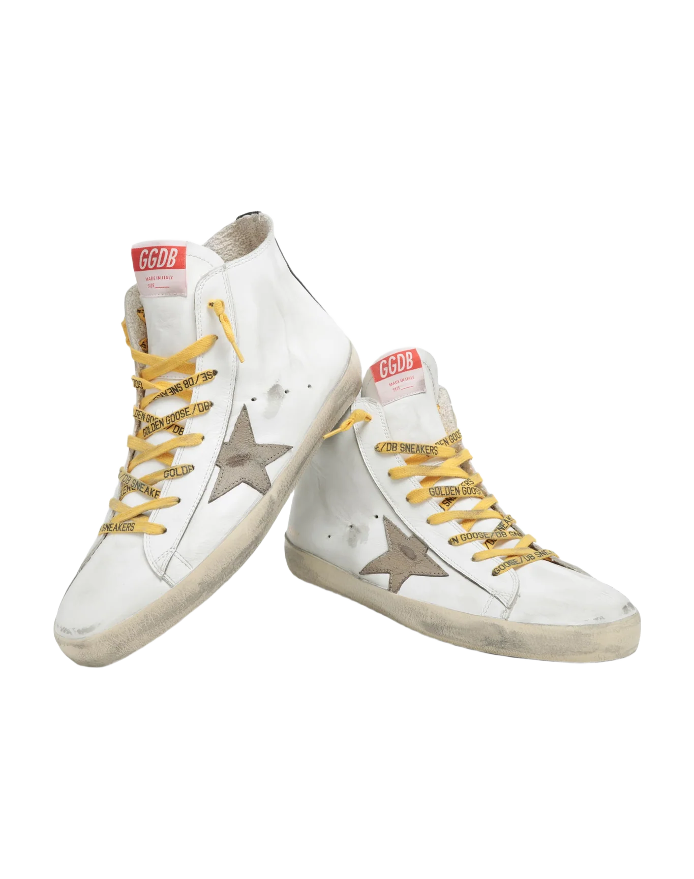 Men | Francy with White Leather & Kaki Star | White x Kaki x Black - Image 5