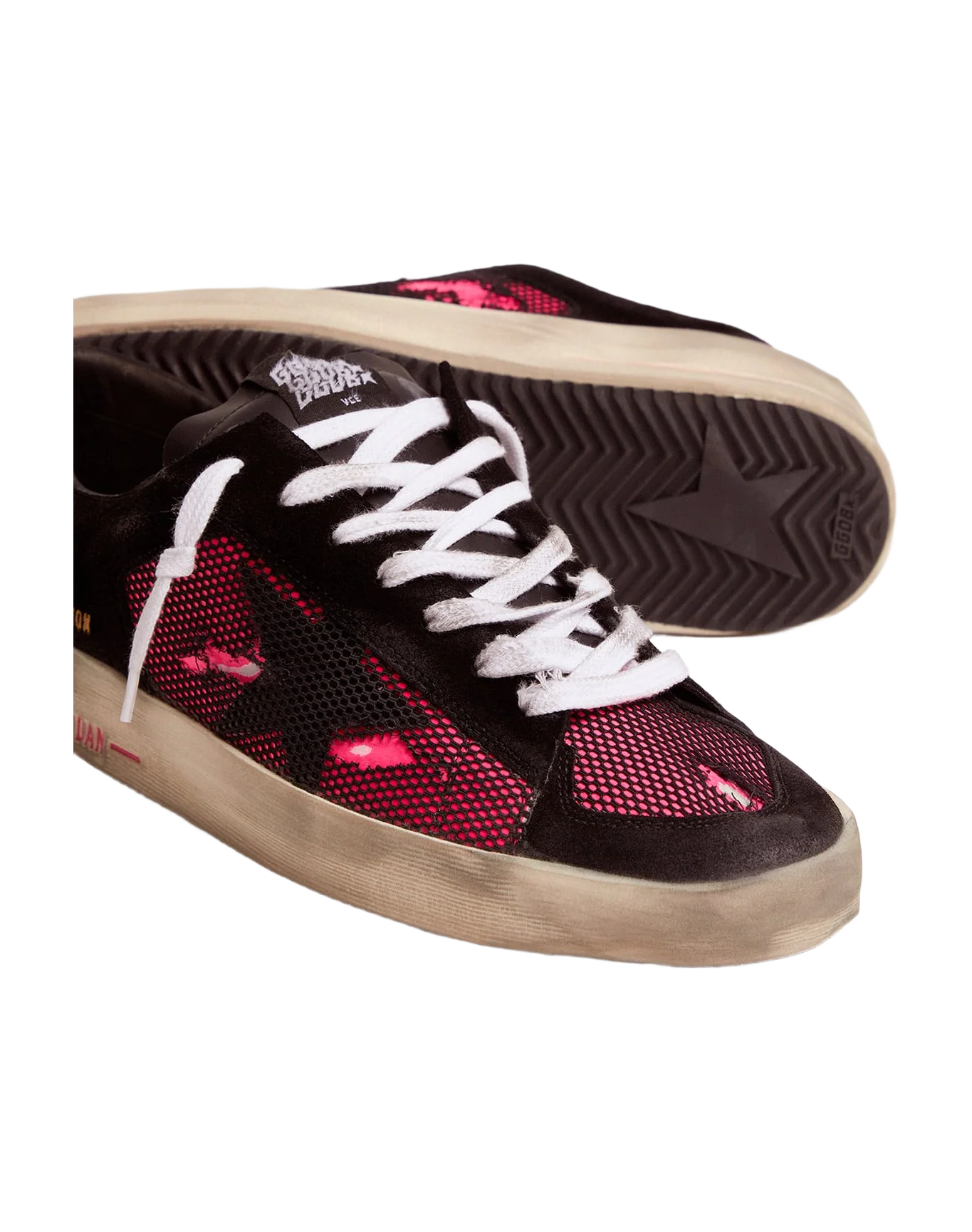 Men | Fuchsia & Black Limited Edition Lab Stardan Sneakers | Black x Pink Fluo - Image 4