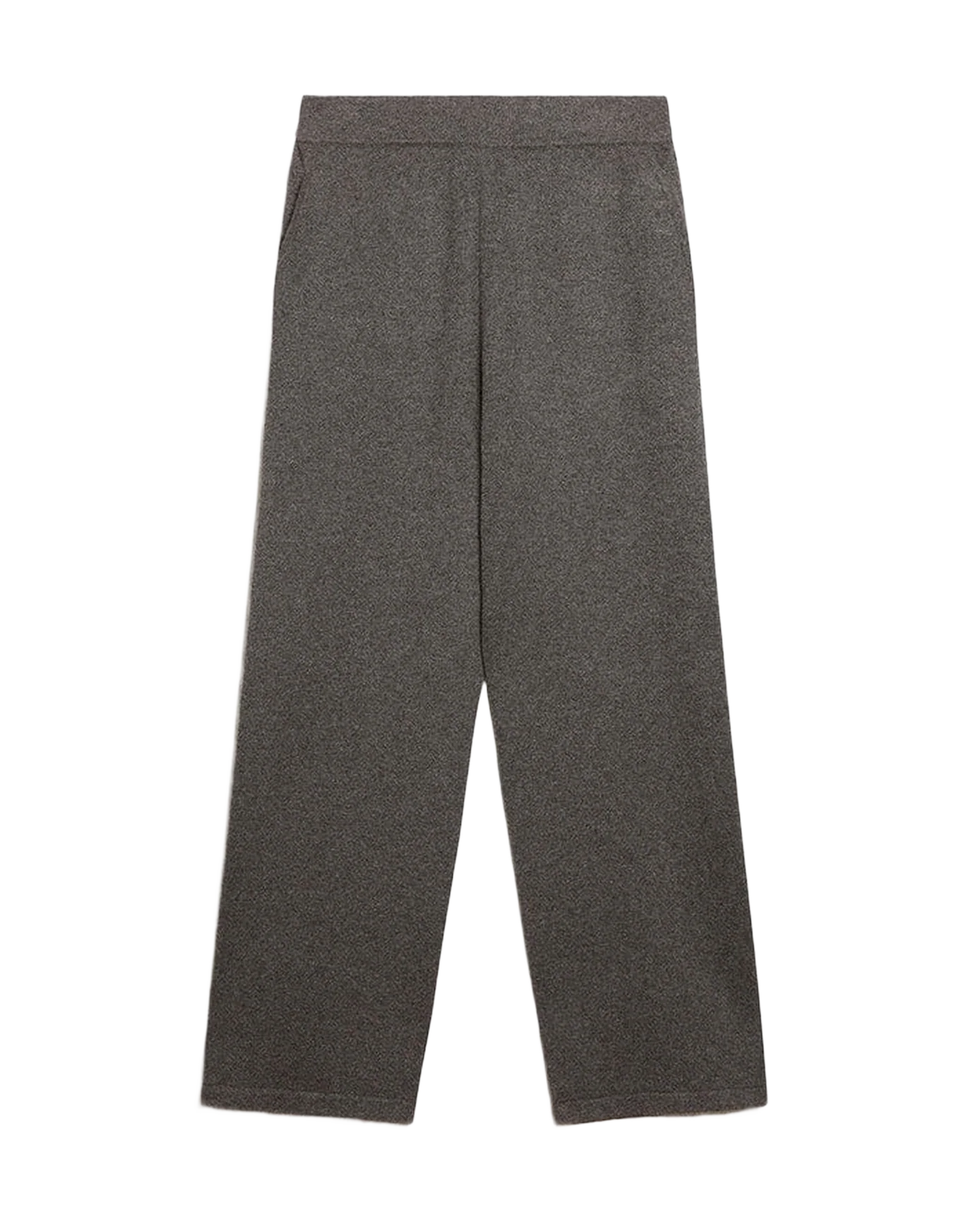 Men | Gray Melange Cashmere Blend Joggers | Grey Melange - Image 2