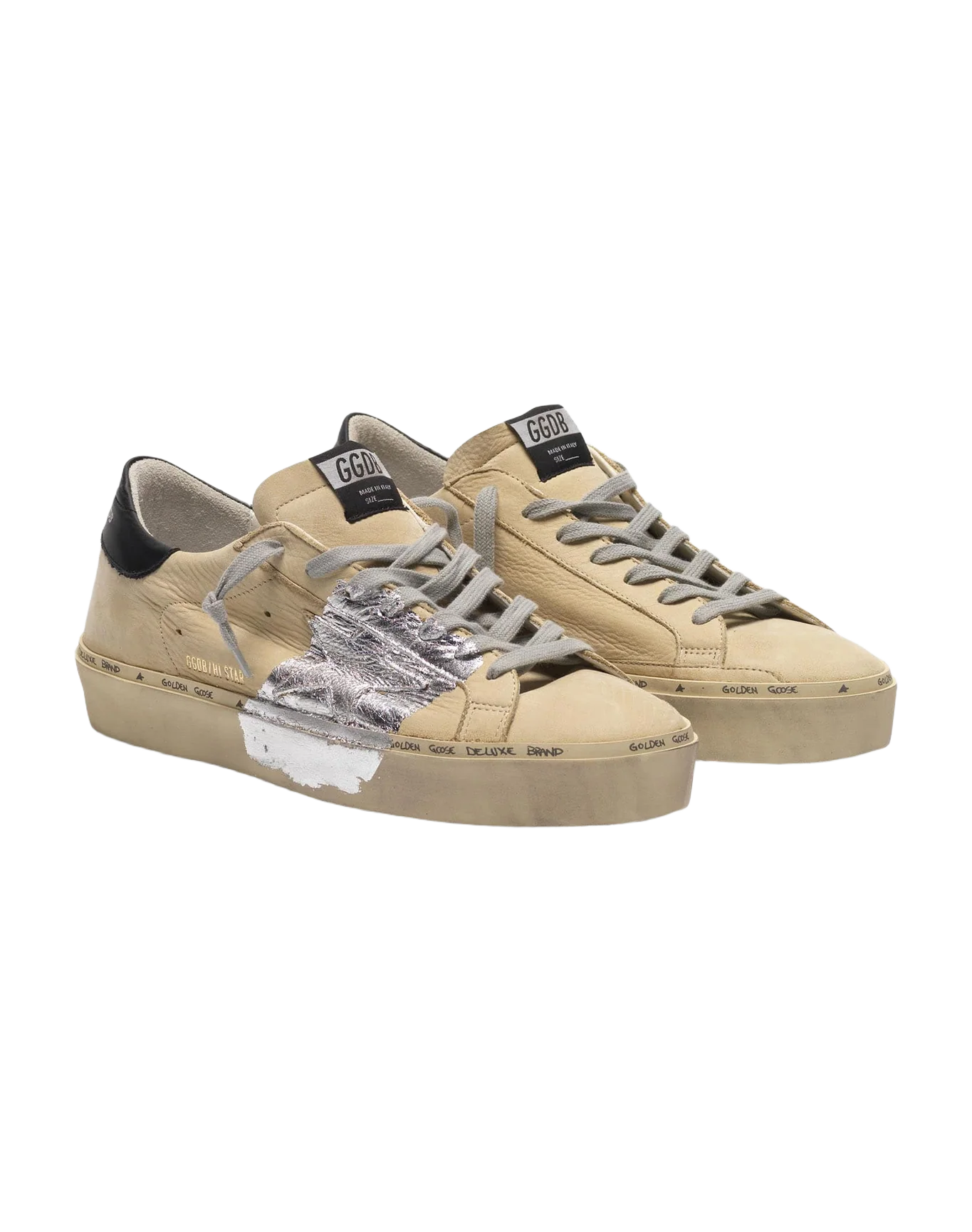 Men | Hi Star Sneakers Nubuck & Silver Leaf Strap (V1) - Image 3