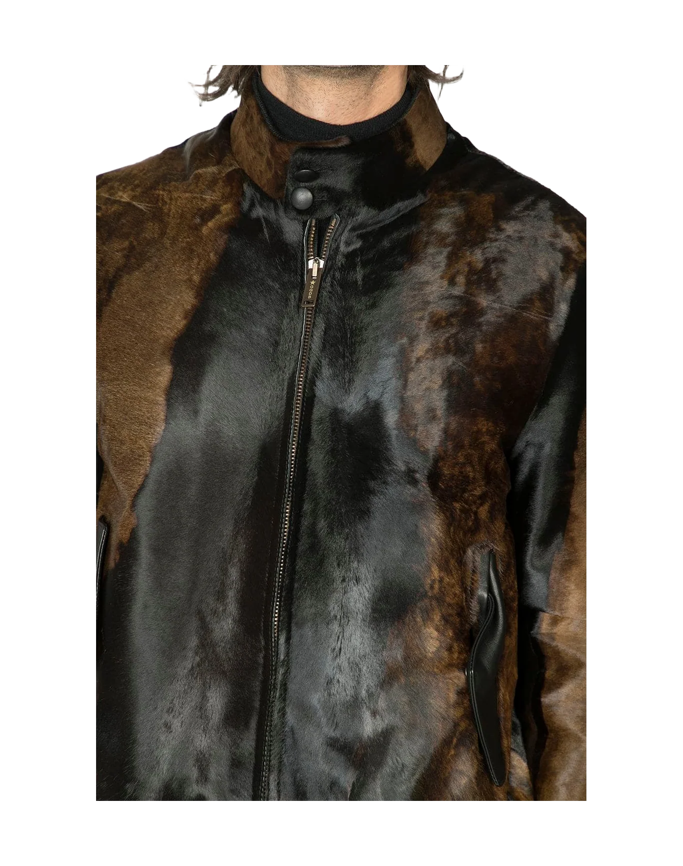 Men | Jacket Mack Black Pony Paint - Image 8