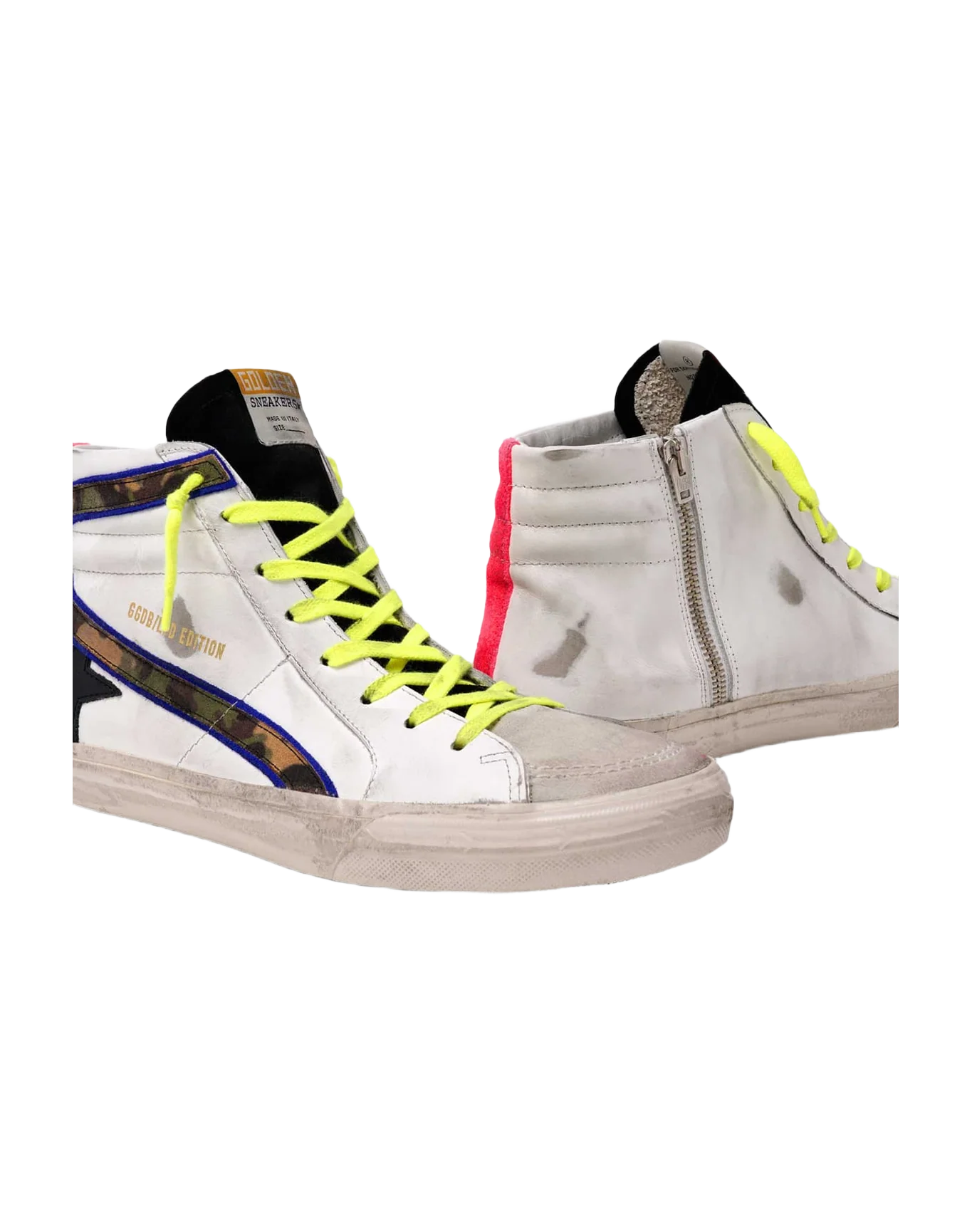 Men | Ltd Slide Sneakers with Camouflage Flash & Fluorescent Laces - Image 4
