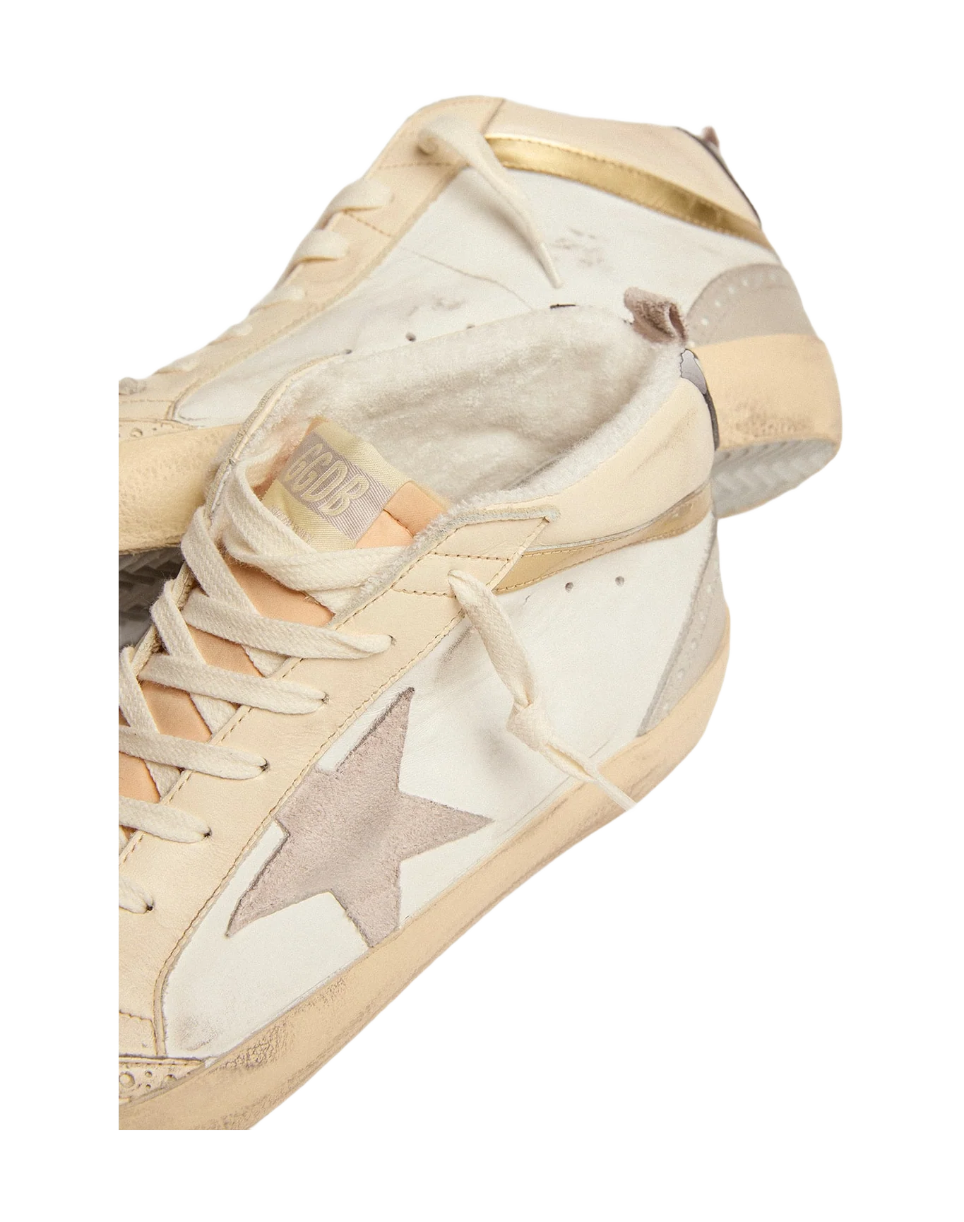 Men | Mid Star with Light Gray Suede Star & Gold Flash | White x Ivory x Light Lilac x Light Grey x Gold x Black - Image 6