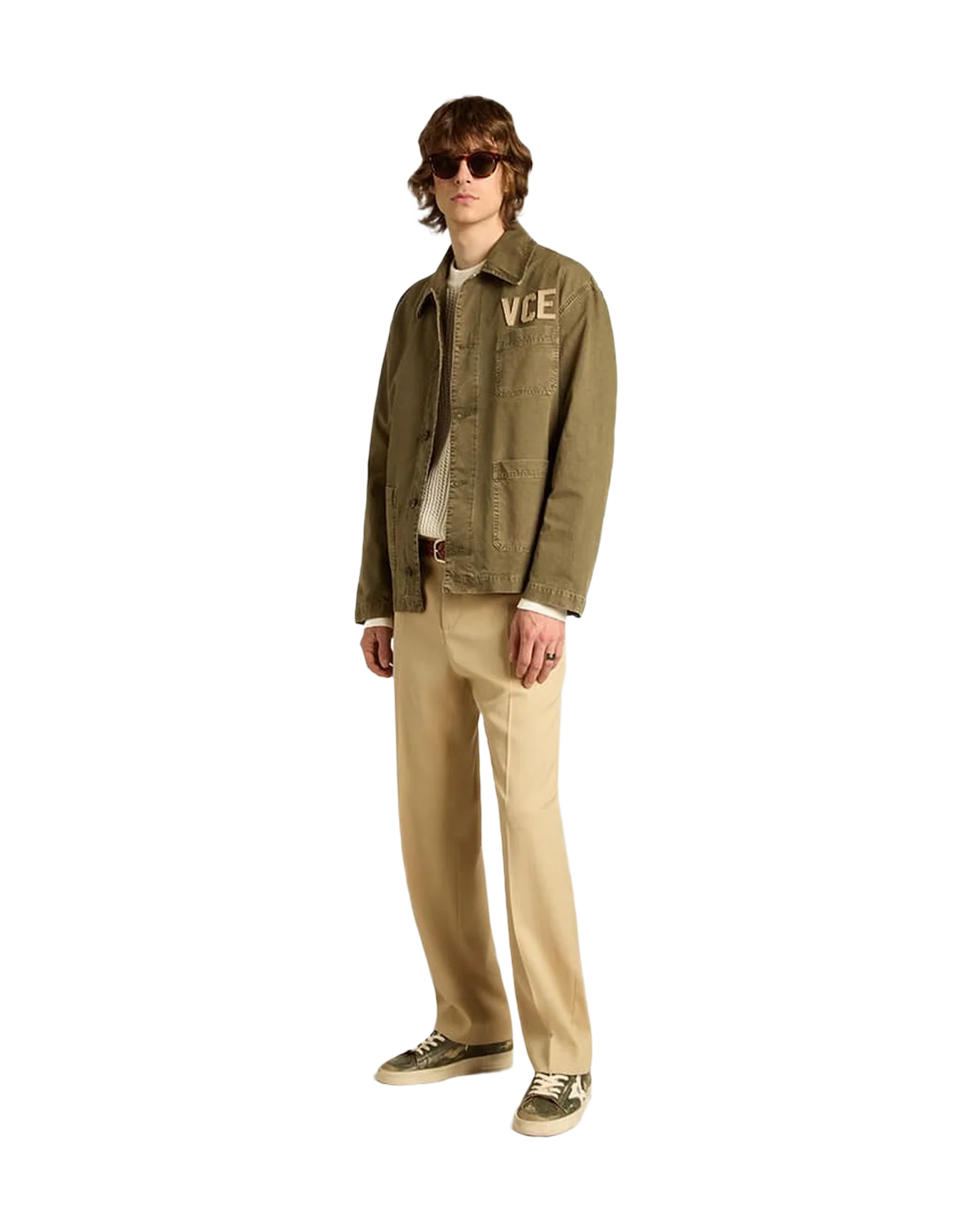 Men | Olive-Colored Cotton Shirt | Kalamata - Image 11