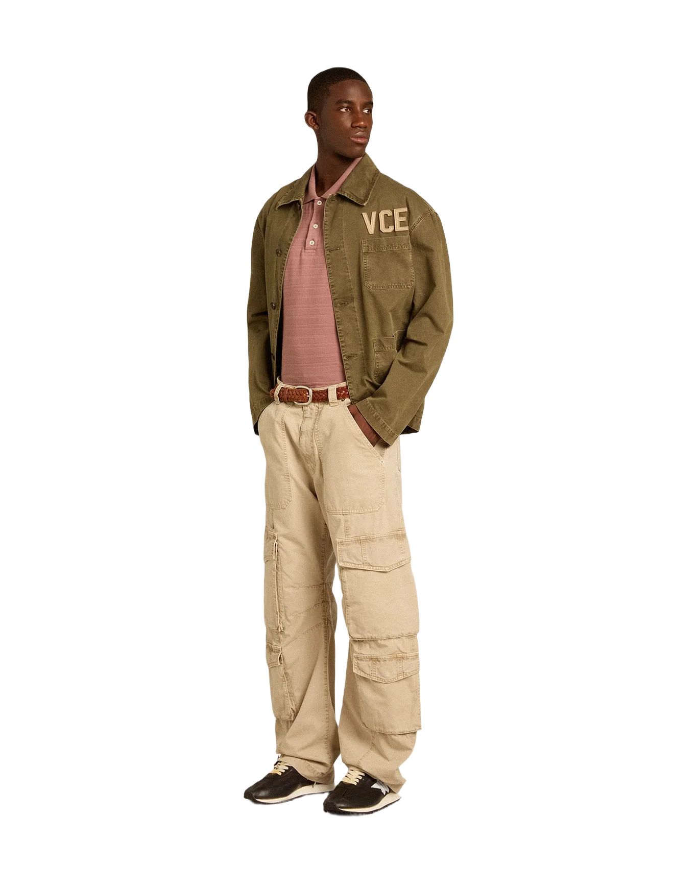 Men | Olive-Colored Cotton Shirt | Kalamata - Image 9