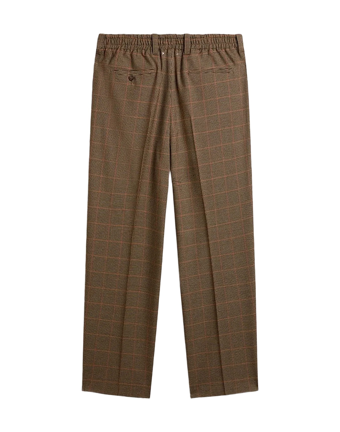Men | Pants Three-Colored Houndstooth | Beige x Black x Savvy Red - Image 7