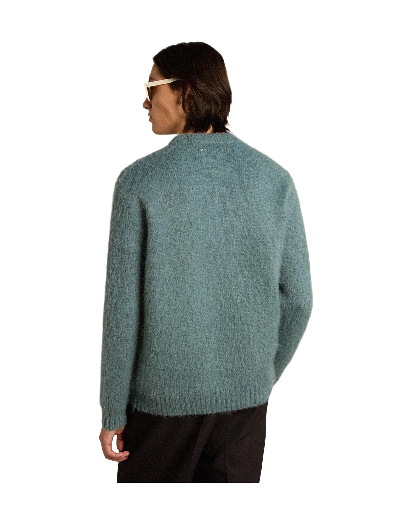 Men | Powder-Blue Mohair Sweater | Spring Lake