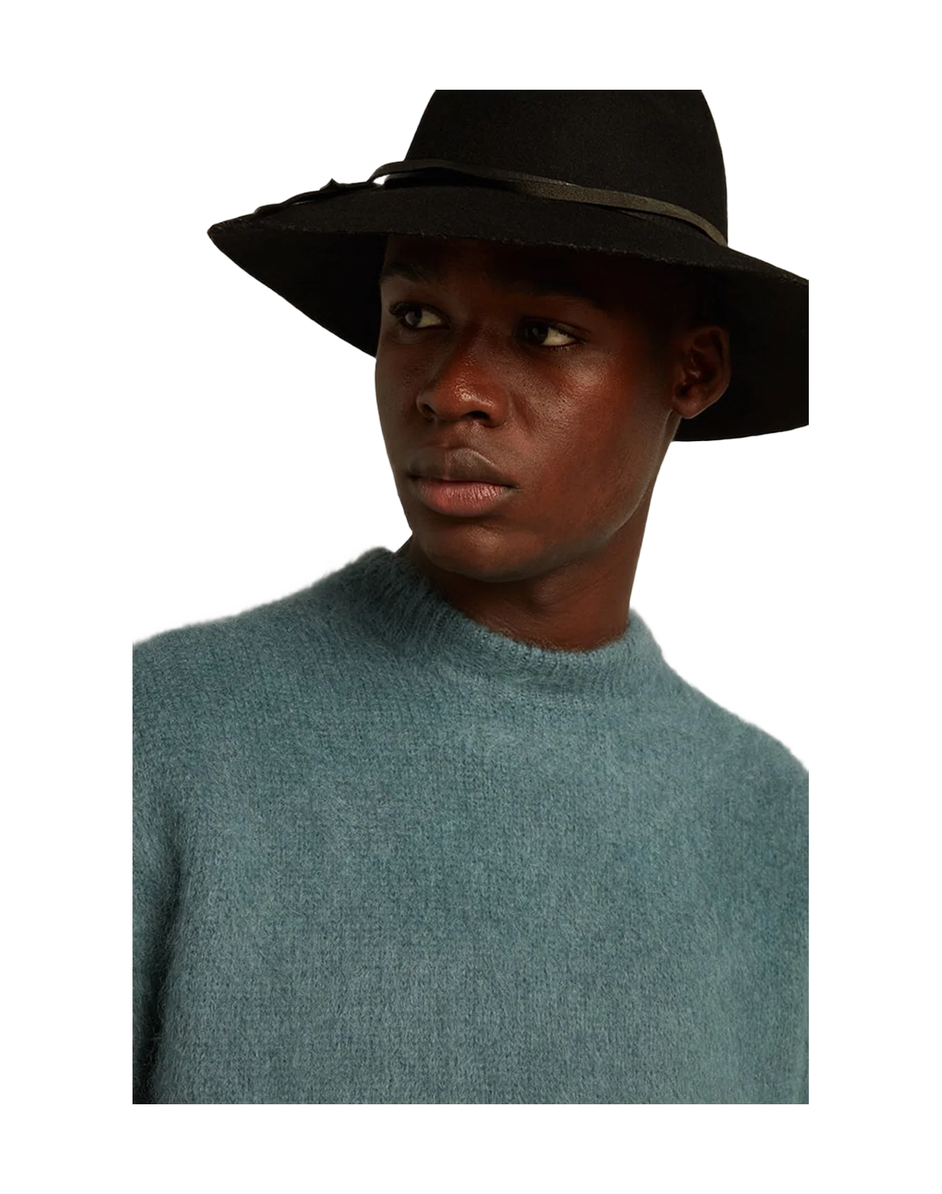 Men | Powder-Blue Mohair Sweater | Spring Lake - Image 2
