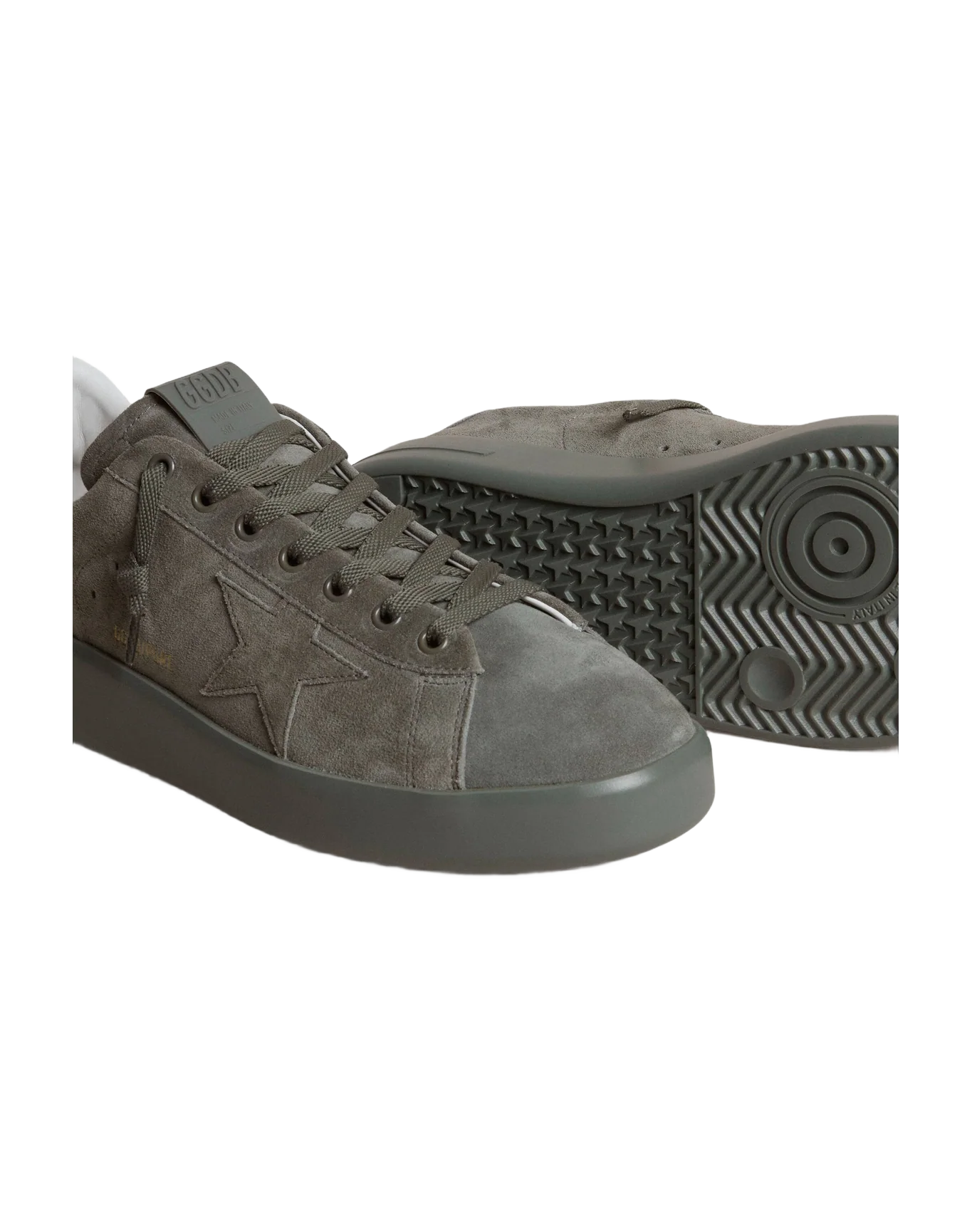 Men | Pure Star Mouse Grey Suede | Military Green - Image 3