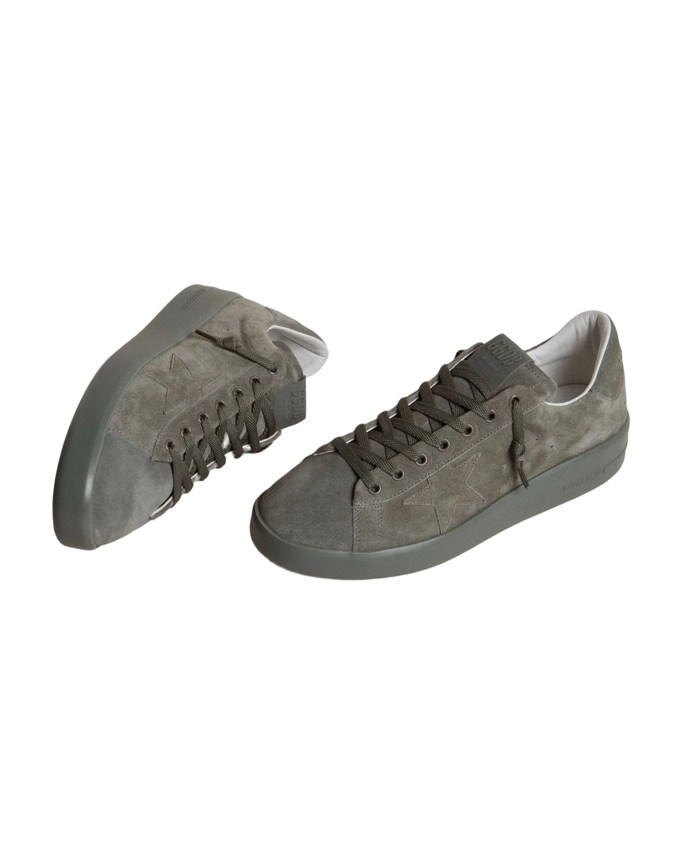 Men | Pure Star Mouse Grey Suede | Military Green - Image 4