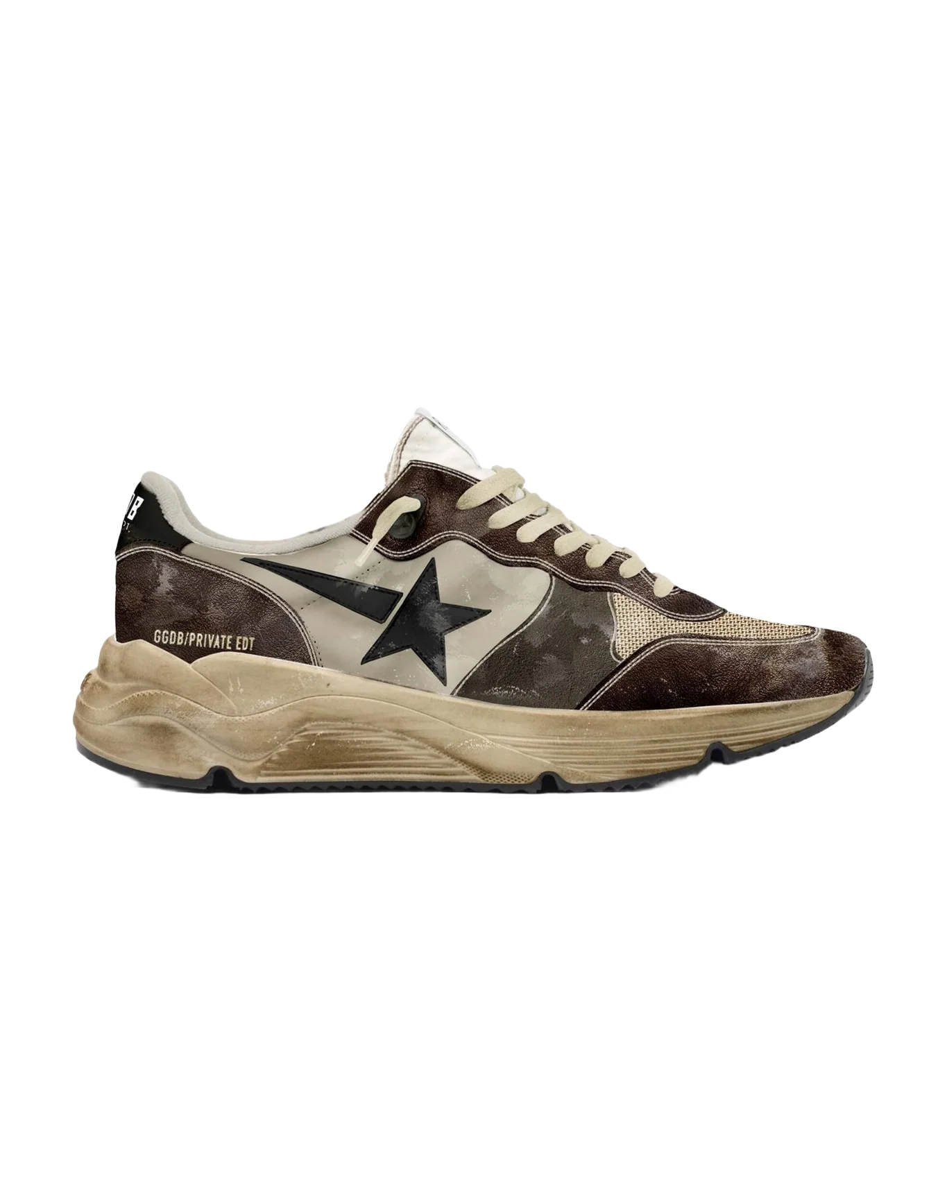 Men | Running Sole Black, Brown & Sand Leather | Sand x Chocolate Brown x Coffee Brown x Black