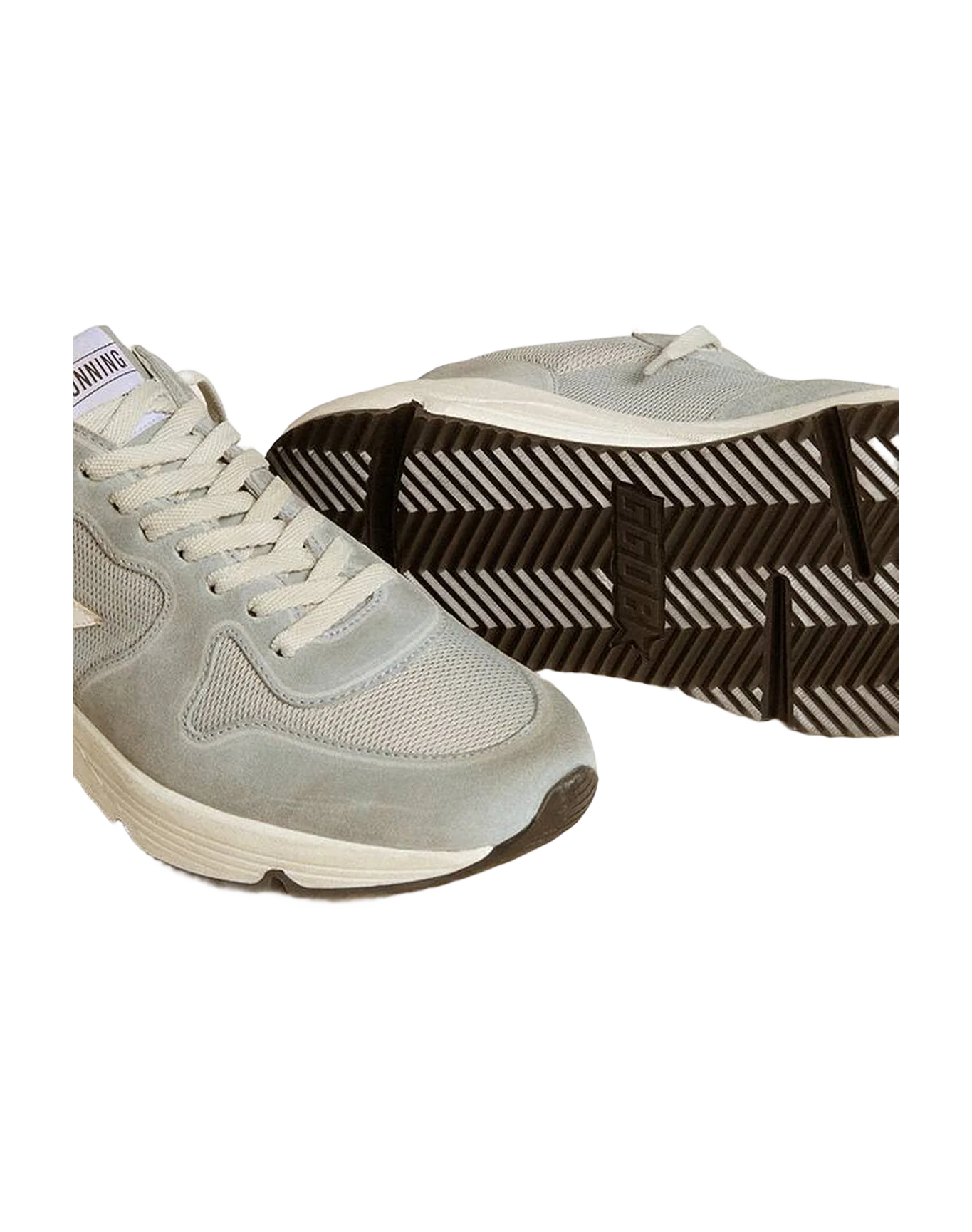 Men | Running Sole Grey Suede with Silver Star & Heel Tab | Bluette x White x Silver - Image 2