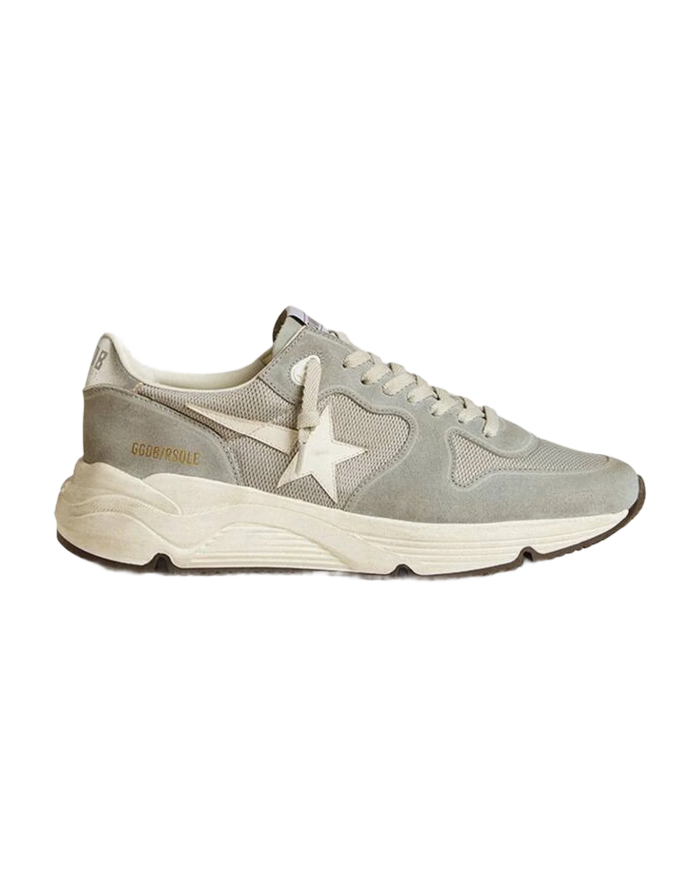 Men | Running Sole Grey Suede with Silver Star & Heel Tab | Bluette x White x Silver - Image 3