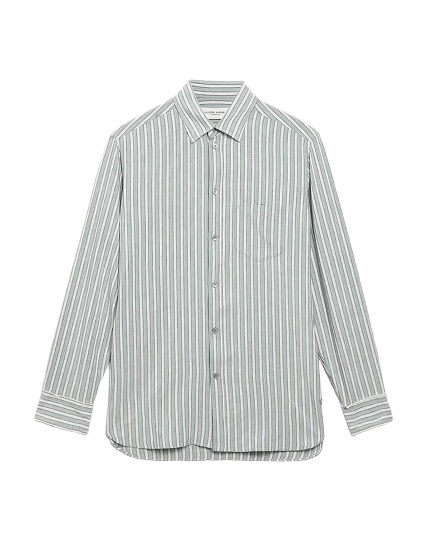 Men | Shirt Viscose with Stripes | Cold Water x Multicolor - Image 11