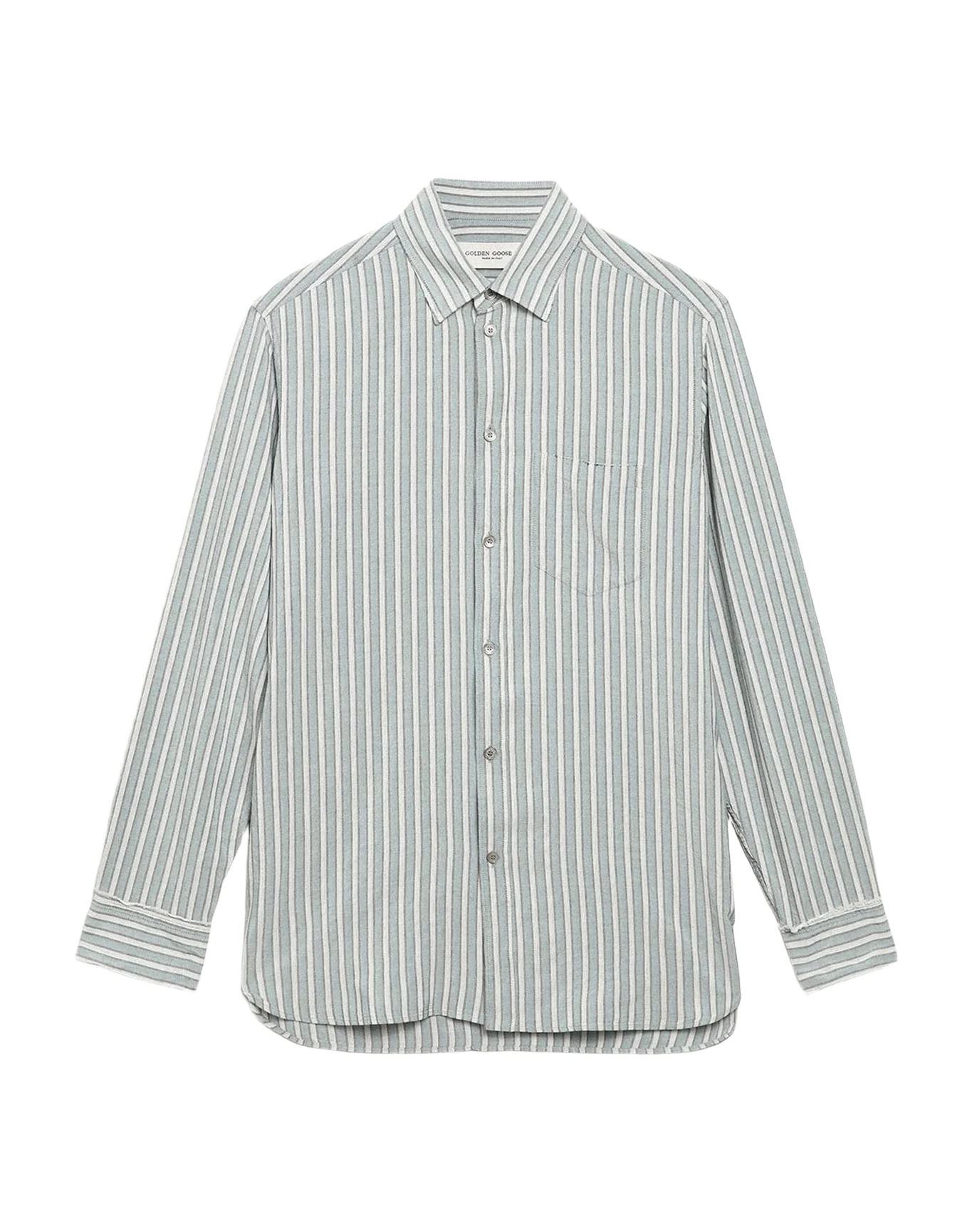 Men | Shirt Viscose with Stripes | Cold Water x Multicolor - Image 3