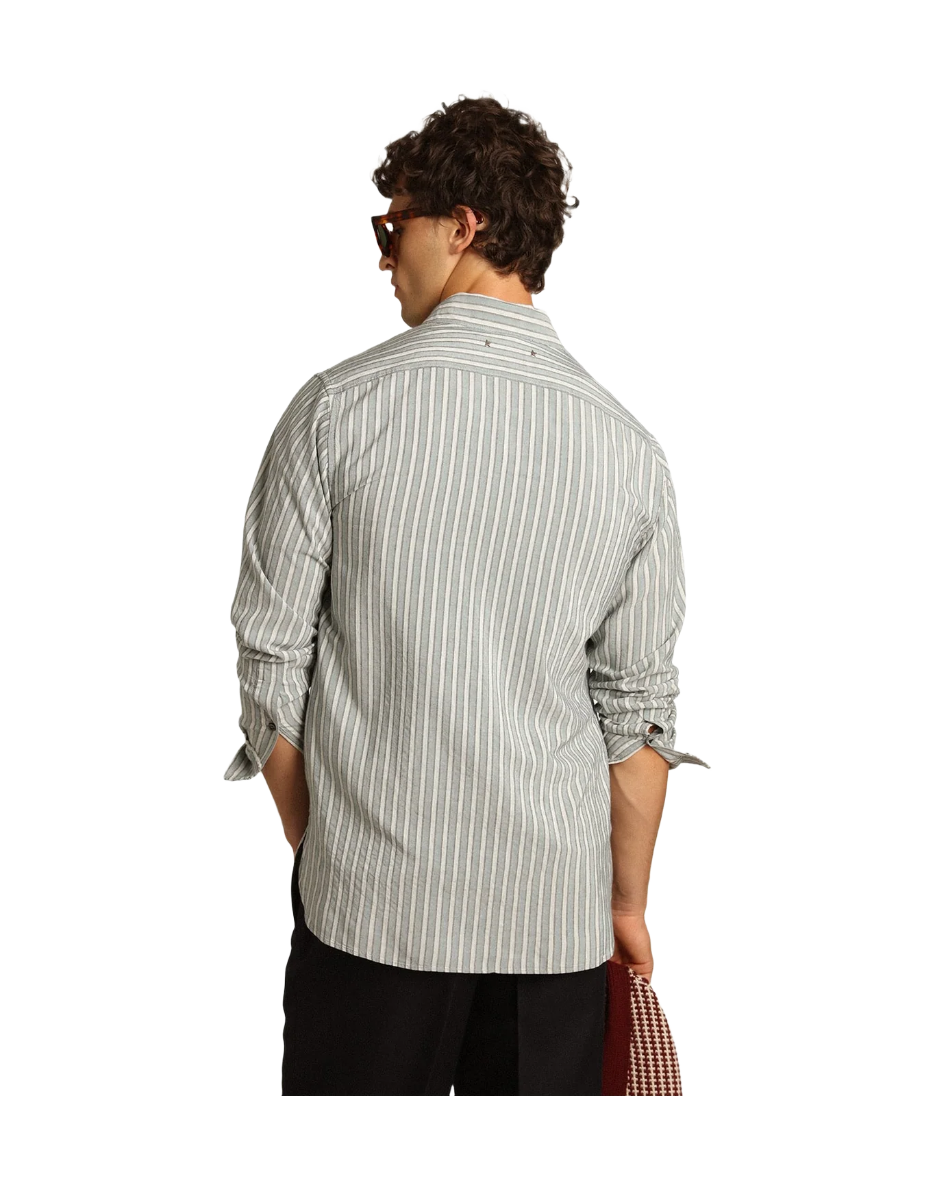 Men | Shirt Viscose with Stripes | Cold Water x Multicolor - Image 6