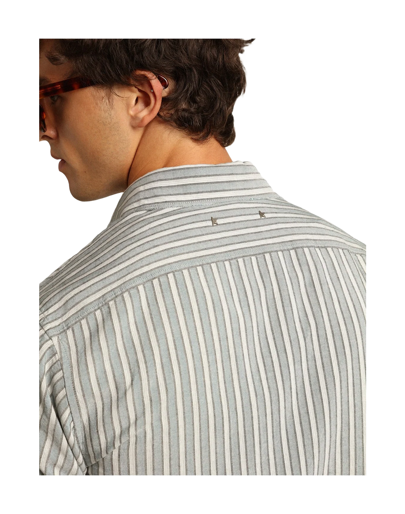 Men | Shirt Viscose with Stripes | Cold Water x Multicolor - Image 7