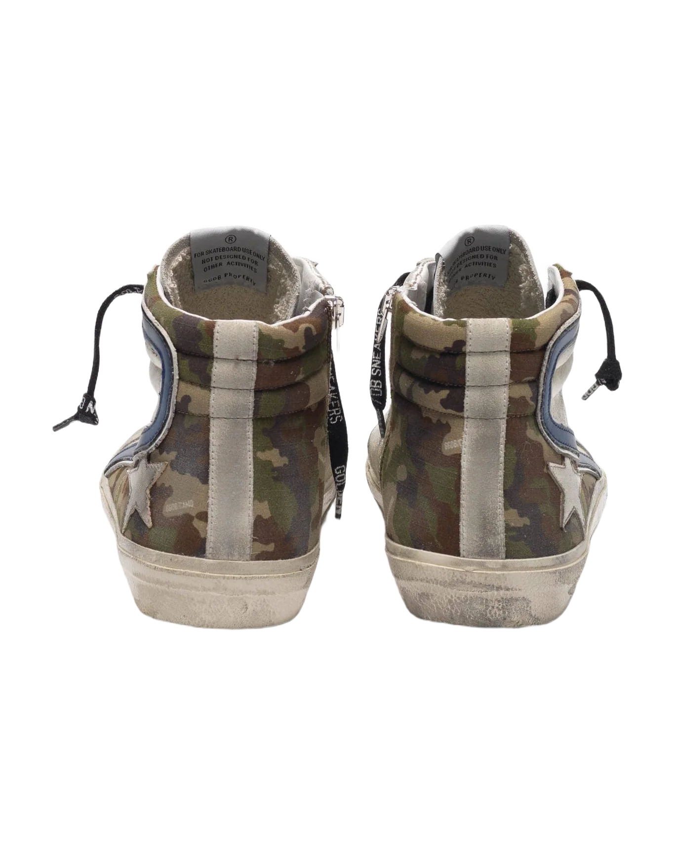 Men | Silver & Camouflage Slide Sneakers - Image 8