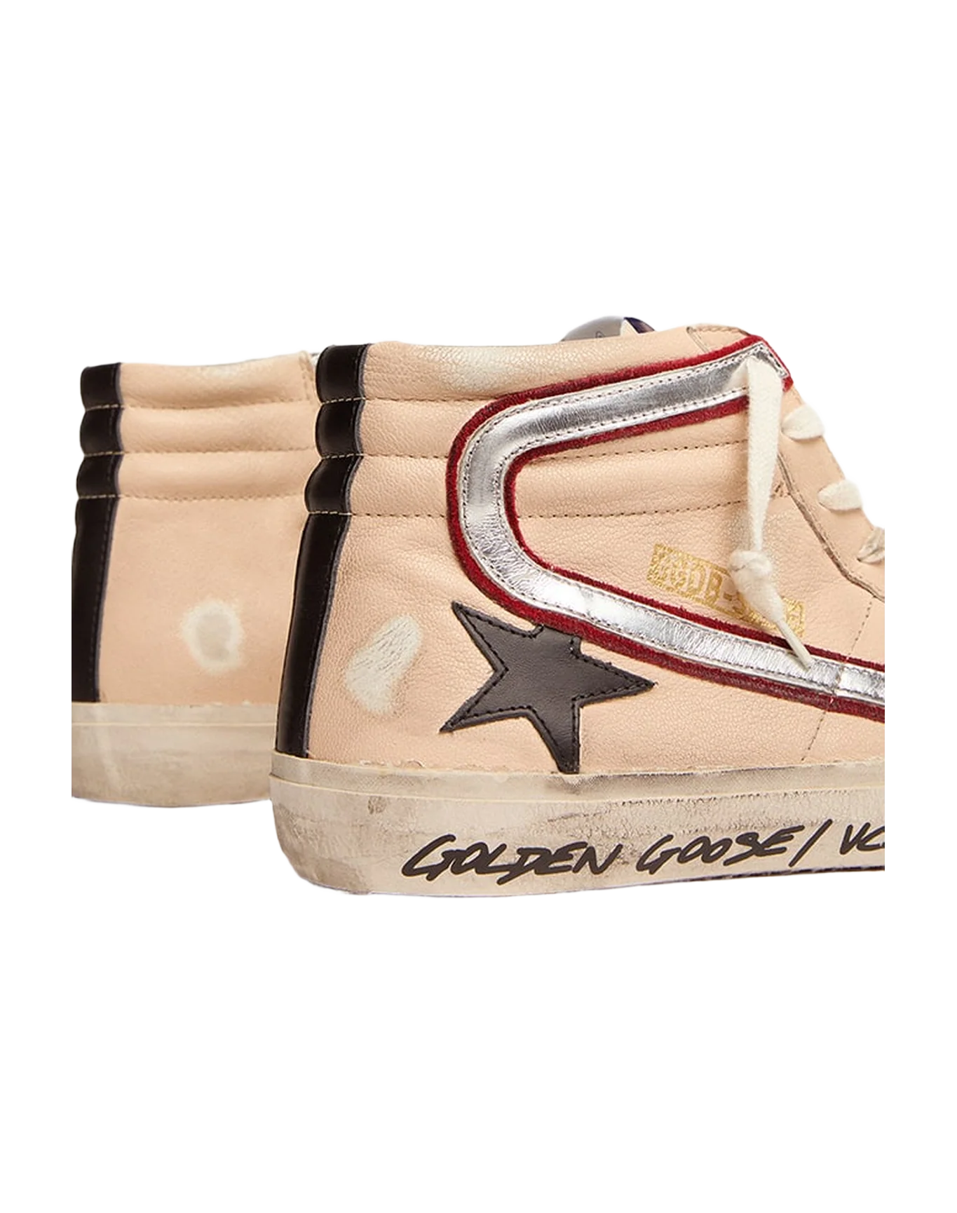 Men | Slide Penstar Pale Salmon Nappa & Black Star | Smoke Grey x Black x Silver x Red - Image 8