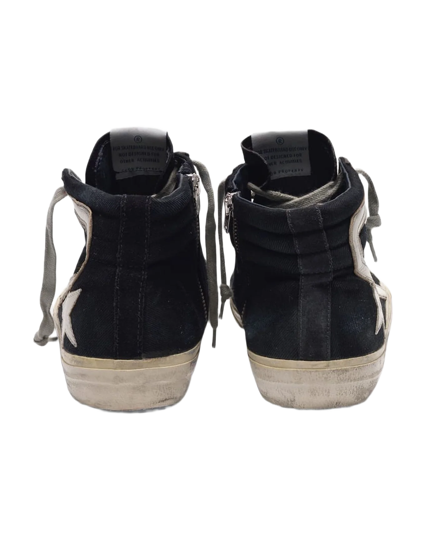 Men | Slide Sneakers Canvas with Contrast Star & Eyelet Threading - Image 2