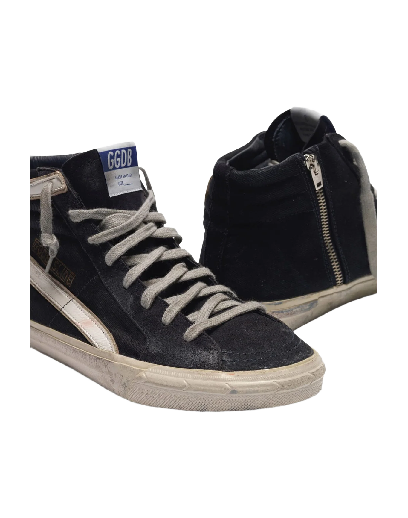 Men | Slide Sneakers Canvas with Contrast Star & Eyelet Threading - Image 4