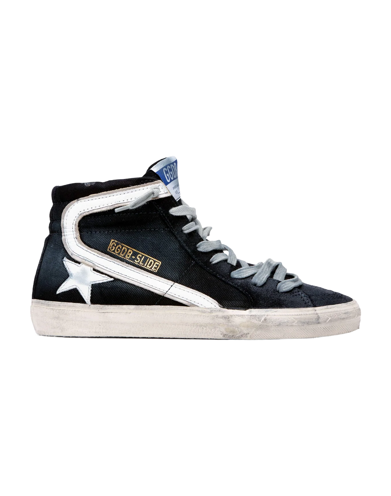Men | Slide Sneakers Canvas with Contrast Star & Eyelet Threading - Image 5