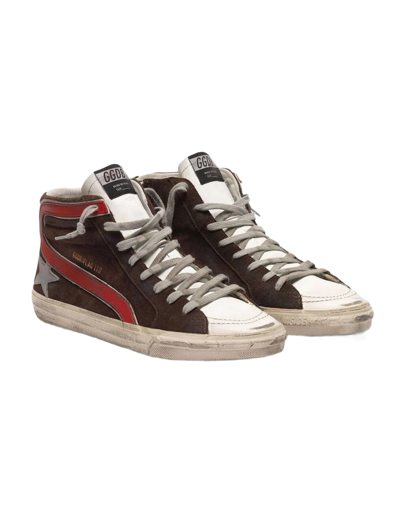 Men | Slide Sneakers Suede with Silver Star