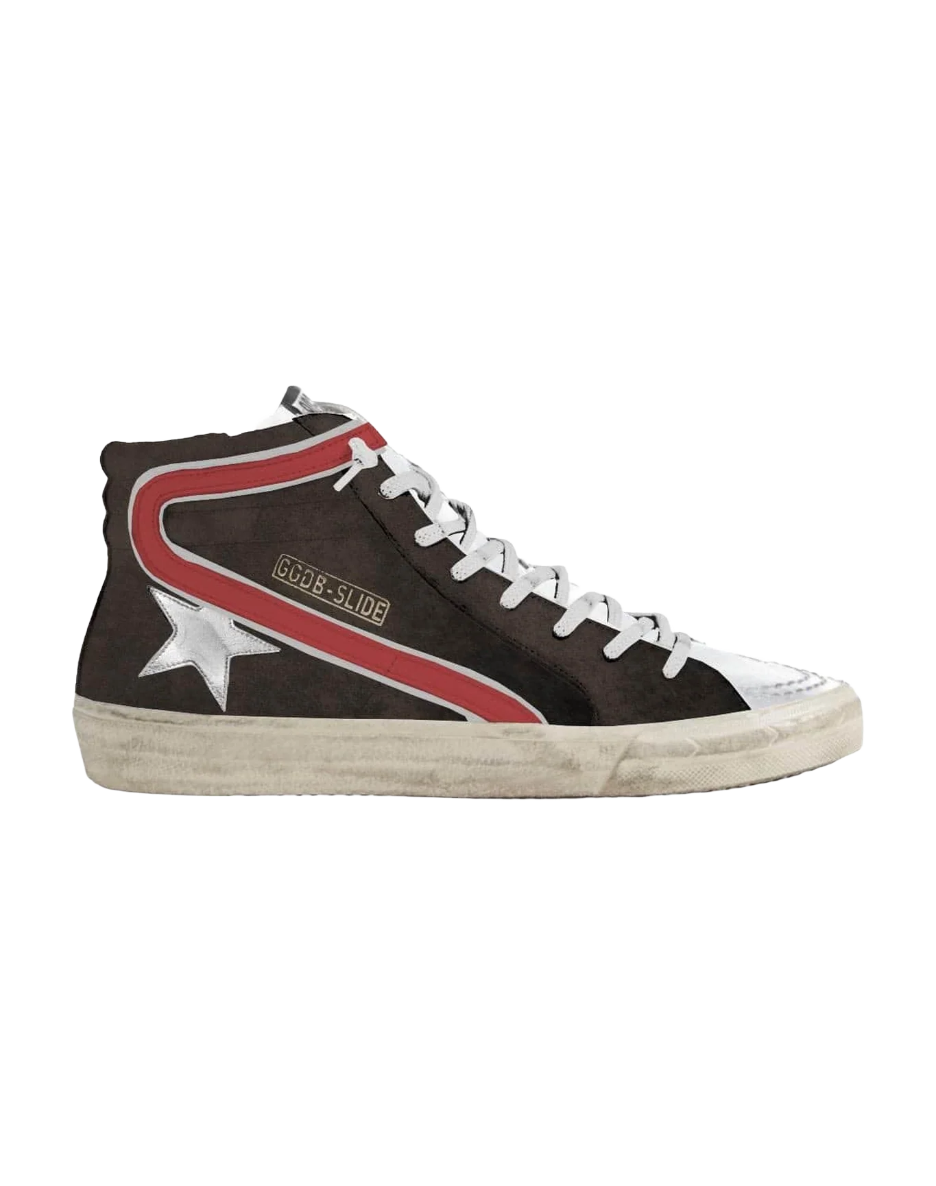 Men | Slide Sneakers Suede with Silver Star - Image 4