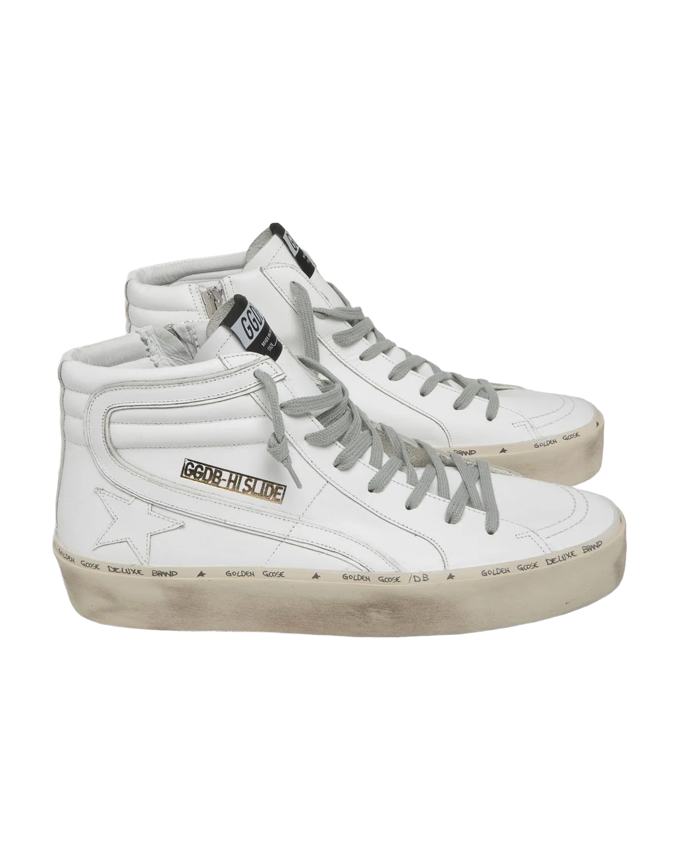 Men | Slide Sneakers with Embossed Lettering Logo - Image 2