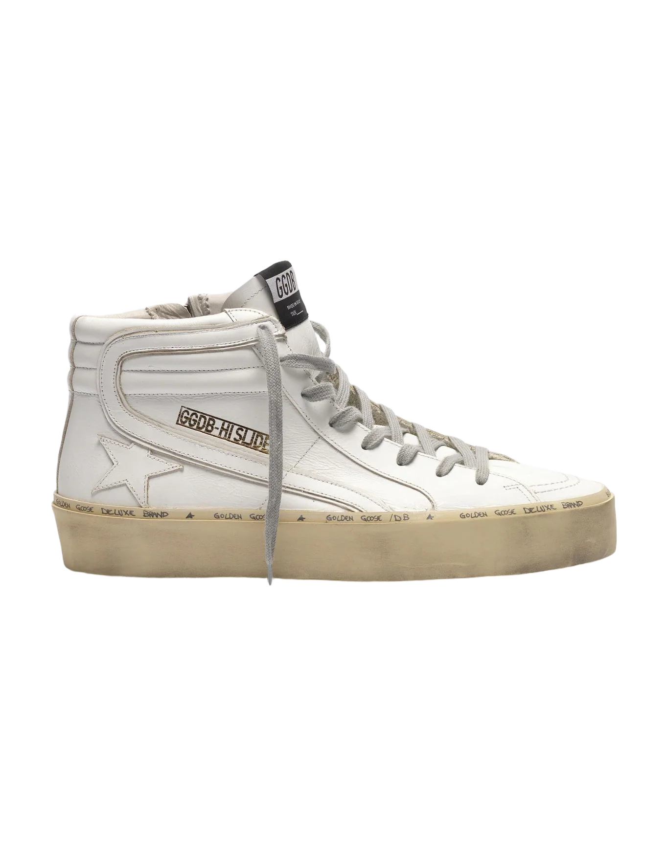 Men | Slide Sneakers with Embossed Lettering Logo - Image 4
