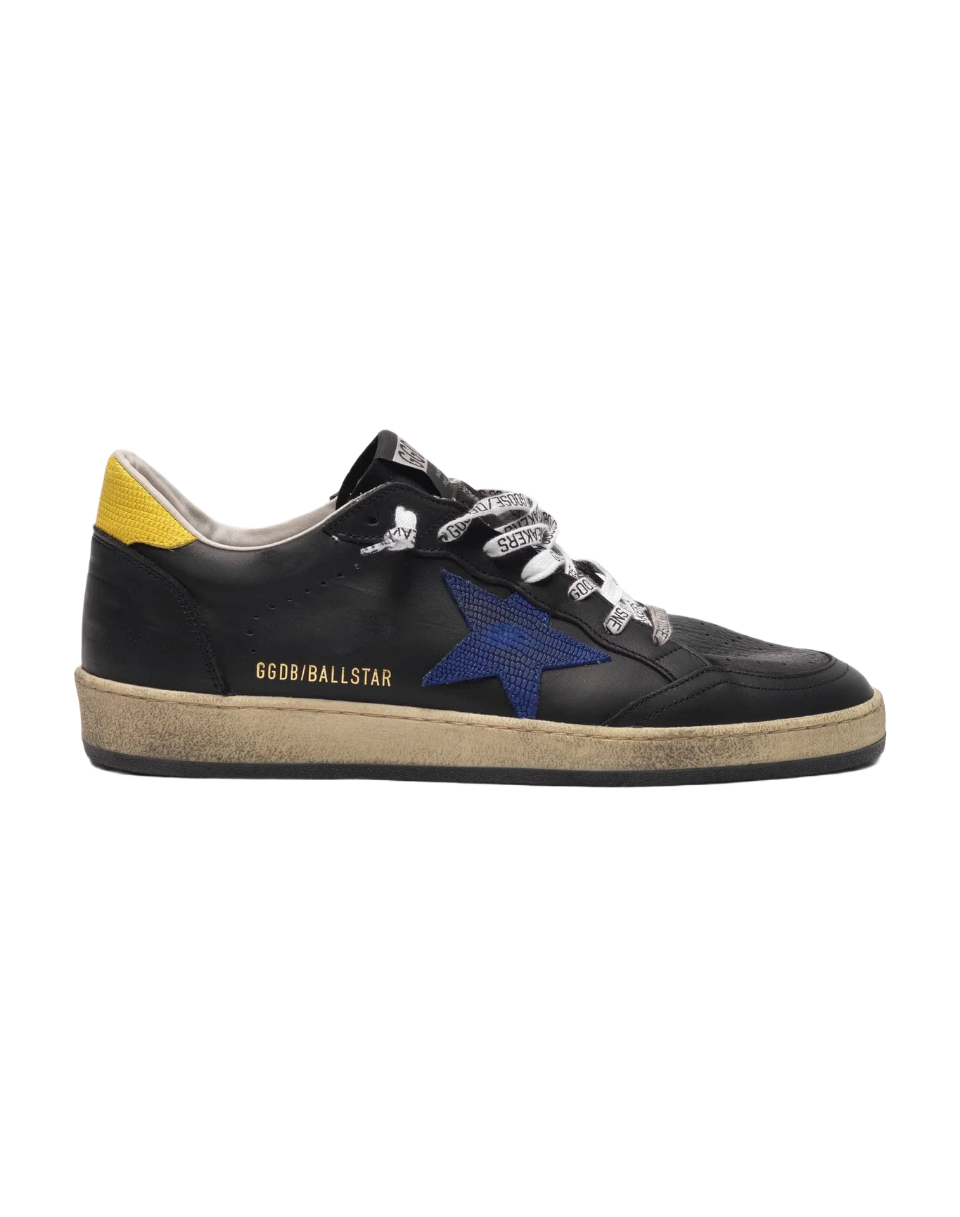 Men | Sneakers Ball Star Black Leather-Blu Lizard Star - Image 8