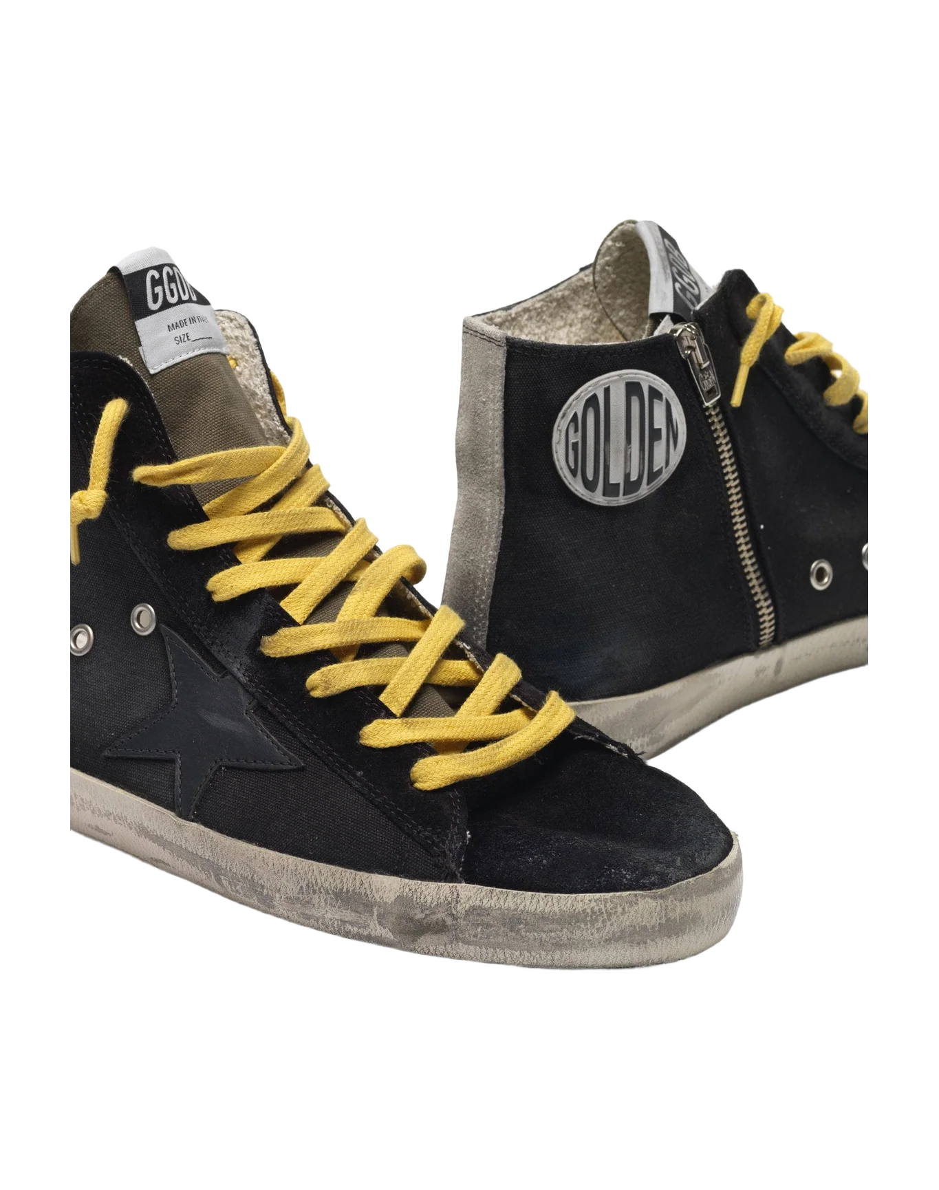 Men | Sneakers Francy Black with Yellow Laces - Image 3