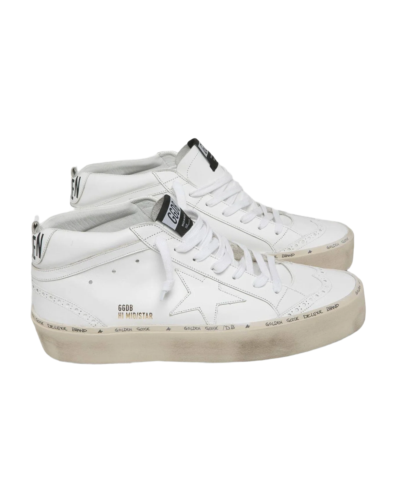 Men | Sneakers Hi Mid-Star White Leather-White Star