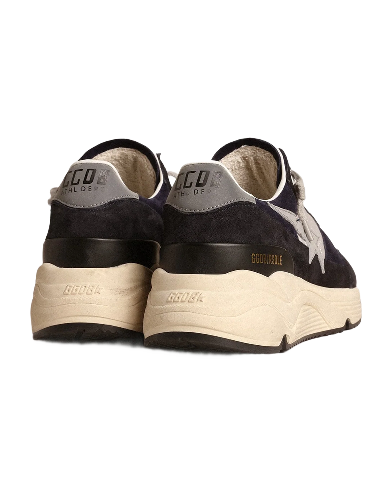 Men | Sneakers Running Sole Black Suede & Grey Star | Silver x Blue x Grey - Image 7