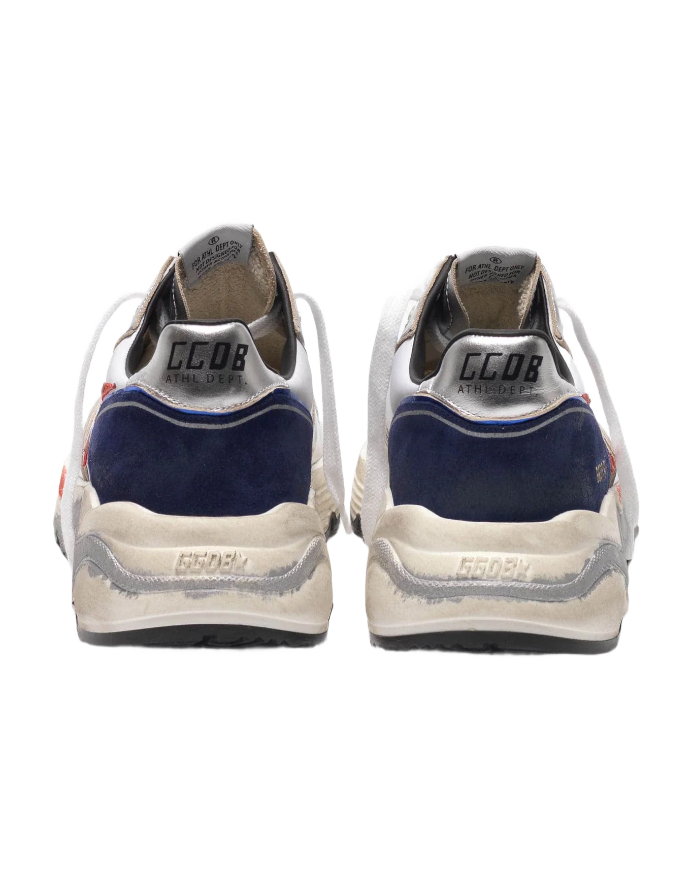 Men | Sneakers Running Sole Metal Silver Leather - Image 4