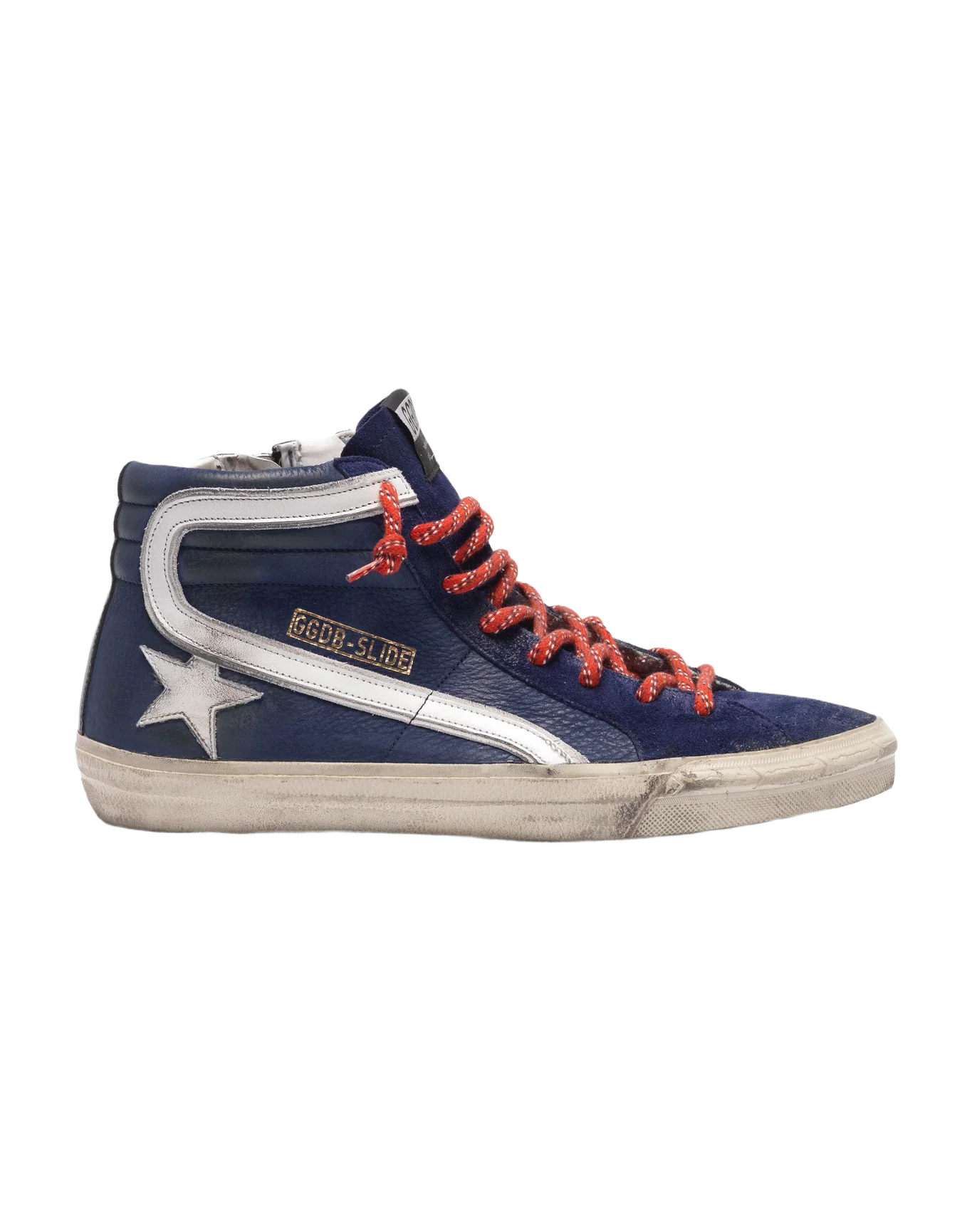 Men | Sneakers Slide Blue Leather with White Star - Image 7