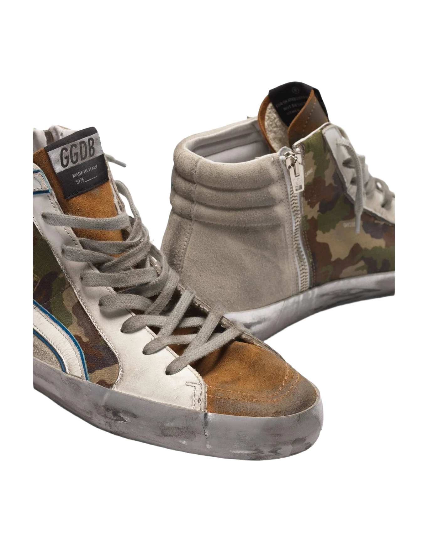 Men | Sneakers Slide Col B14 Camouflage Canvas-Black Star