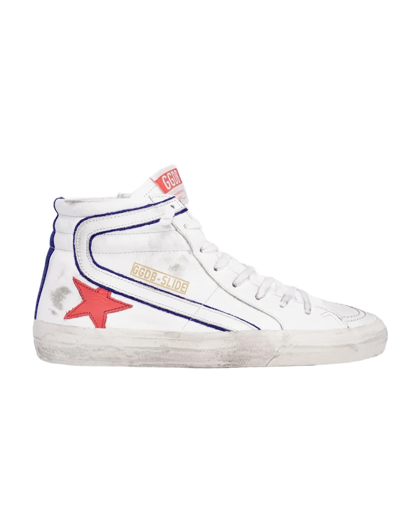 Men | Sneakers Slide White Leather-Cherry Star - Image 2