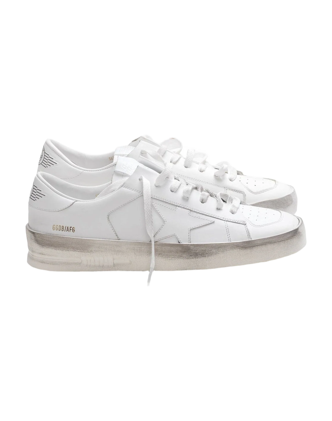 Men | Sneakers Stardan White Leather with White Star