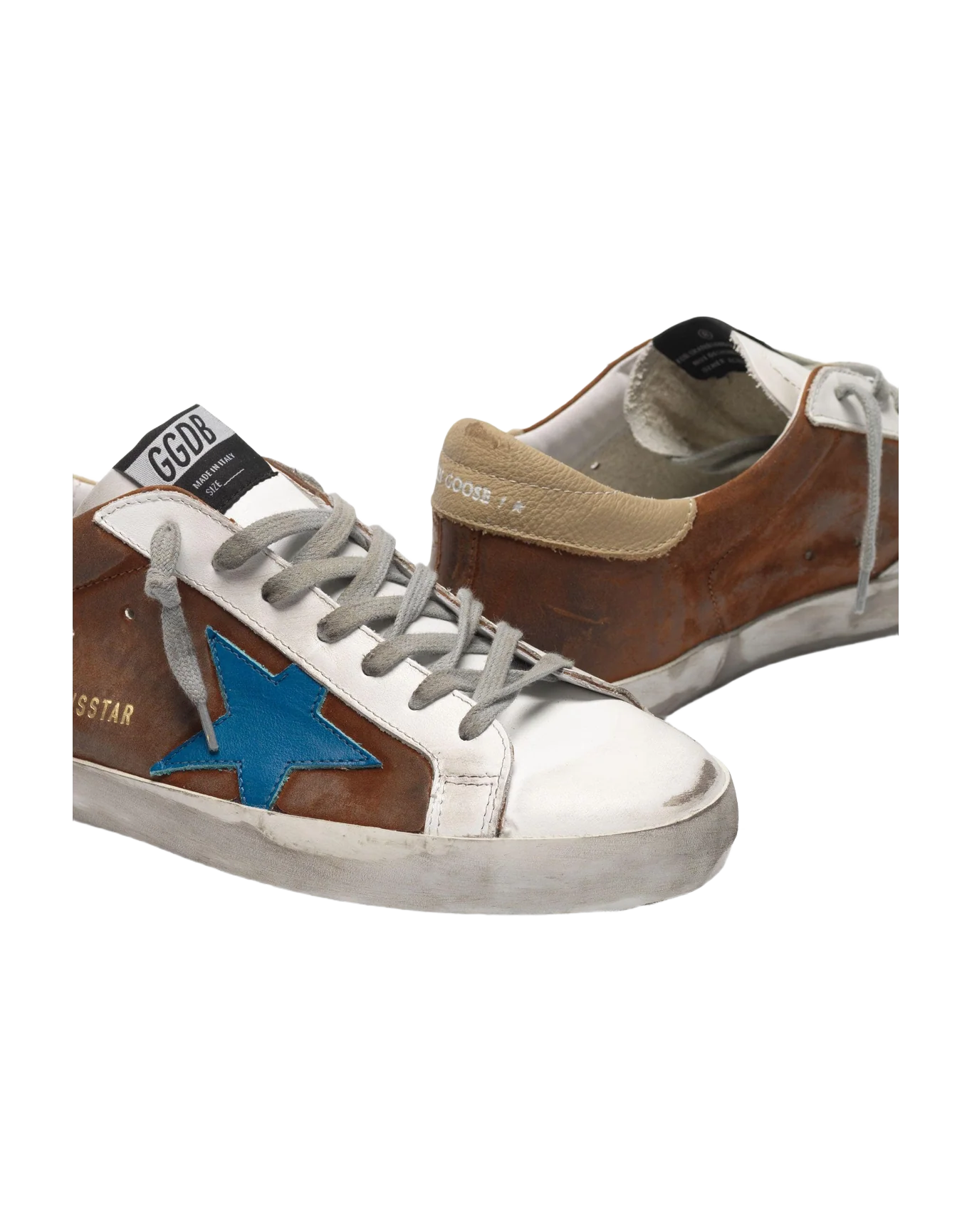 Men | Sneakers Super-Star Col U17 Brown Suede-Blue Star - Image 5