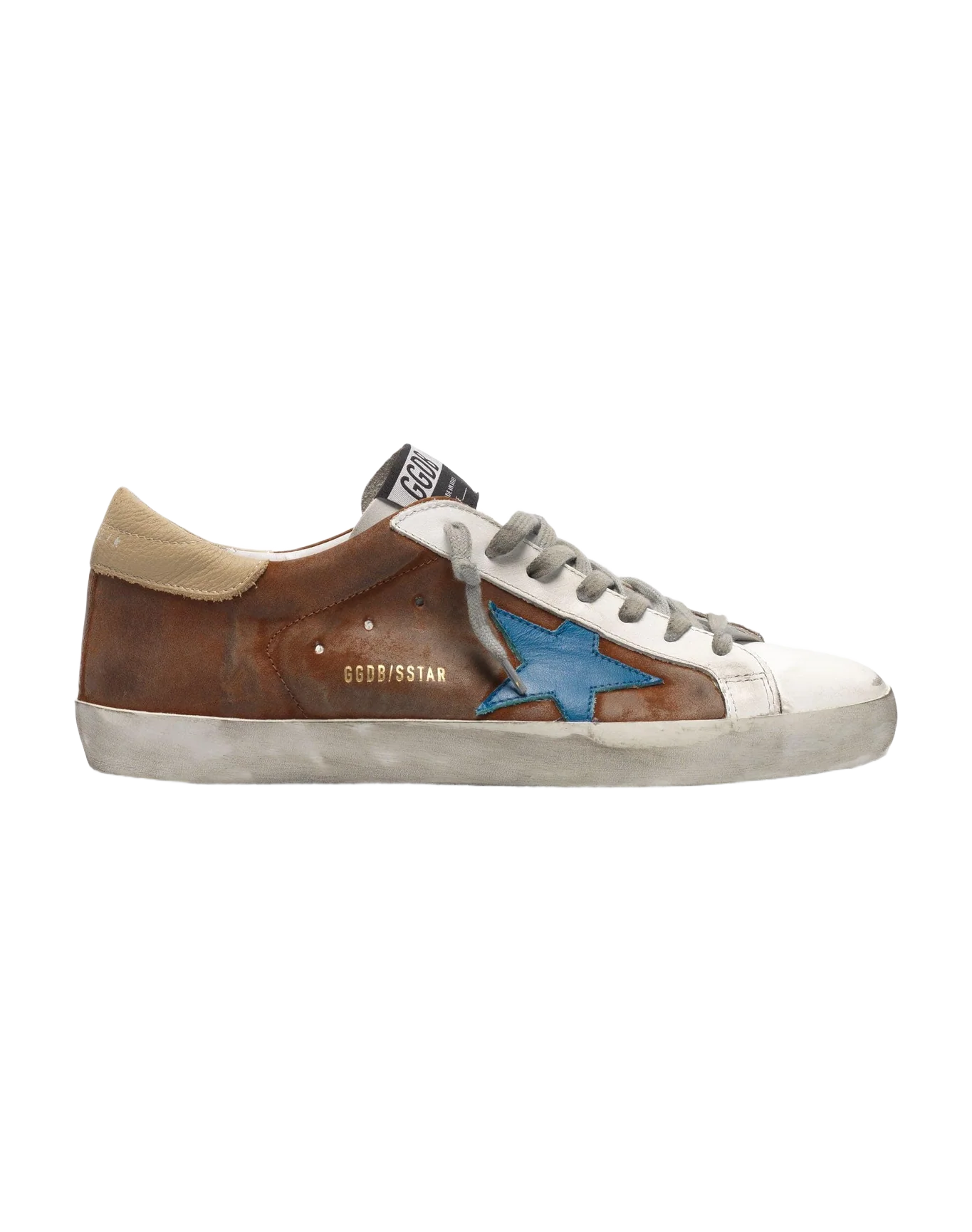 Men | Sneakers Super-Star Col U17 Brown Suede-Blue Star - Image 6