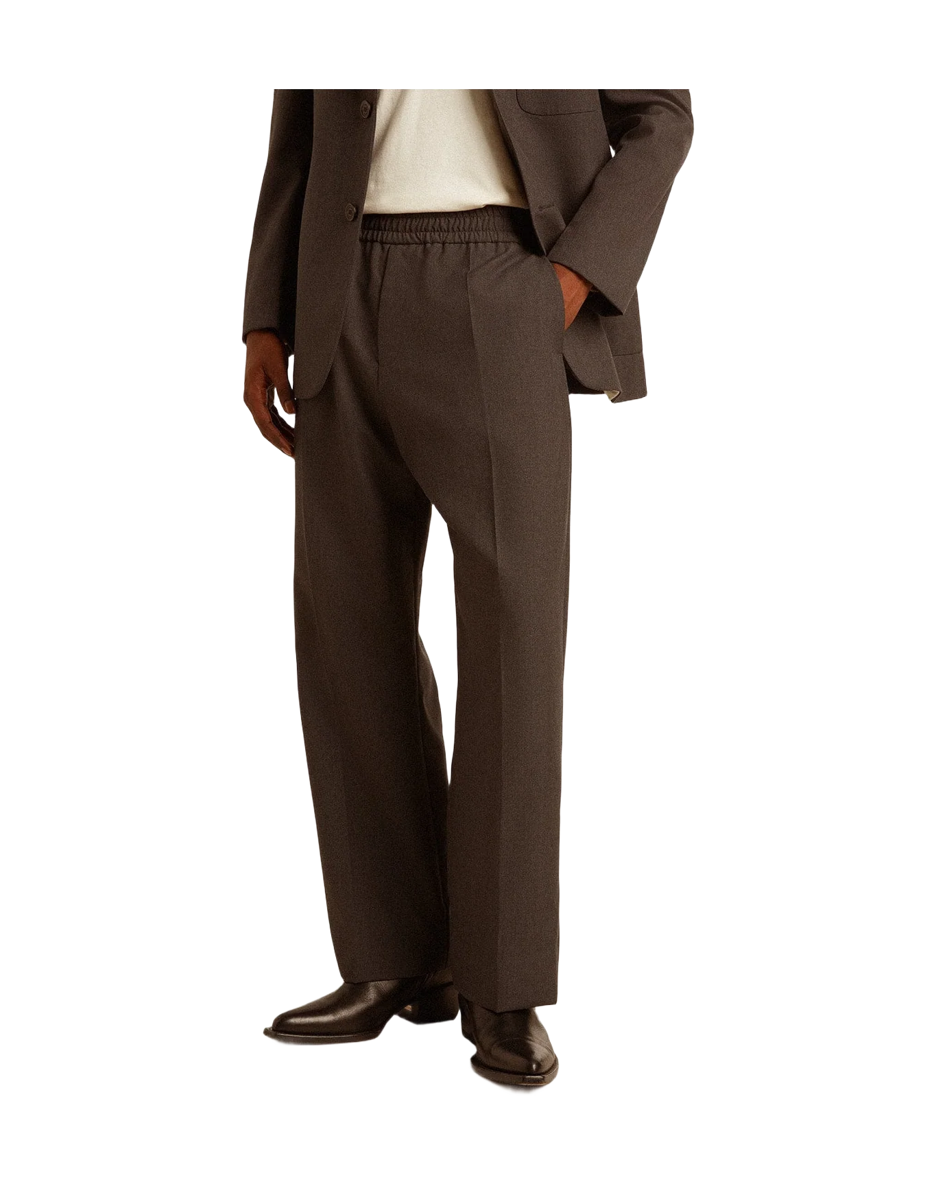 Men | Soft Pants Anthracite Gray Wool | Antracite x Melange - Image 5
