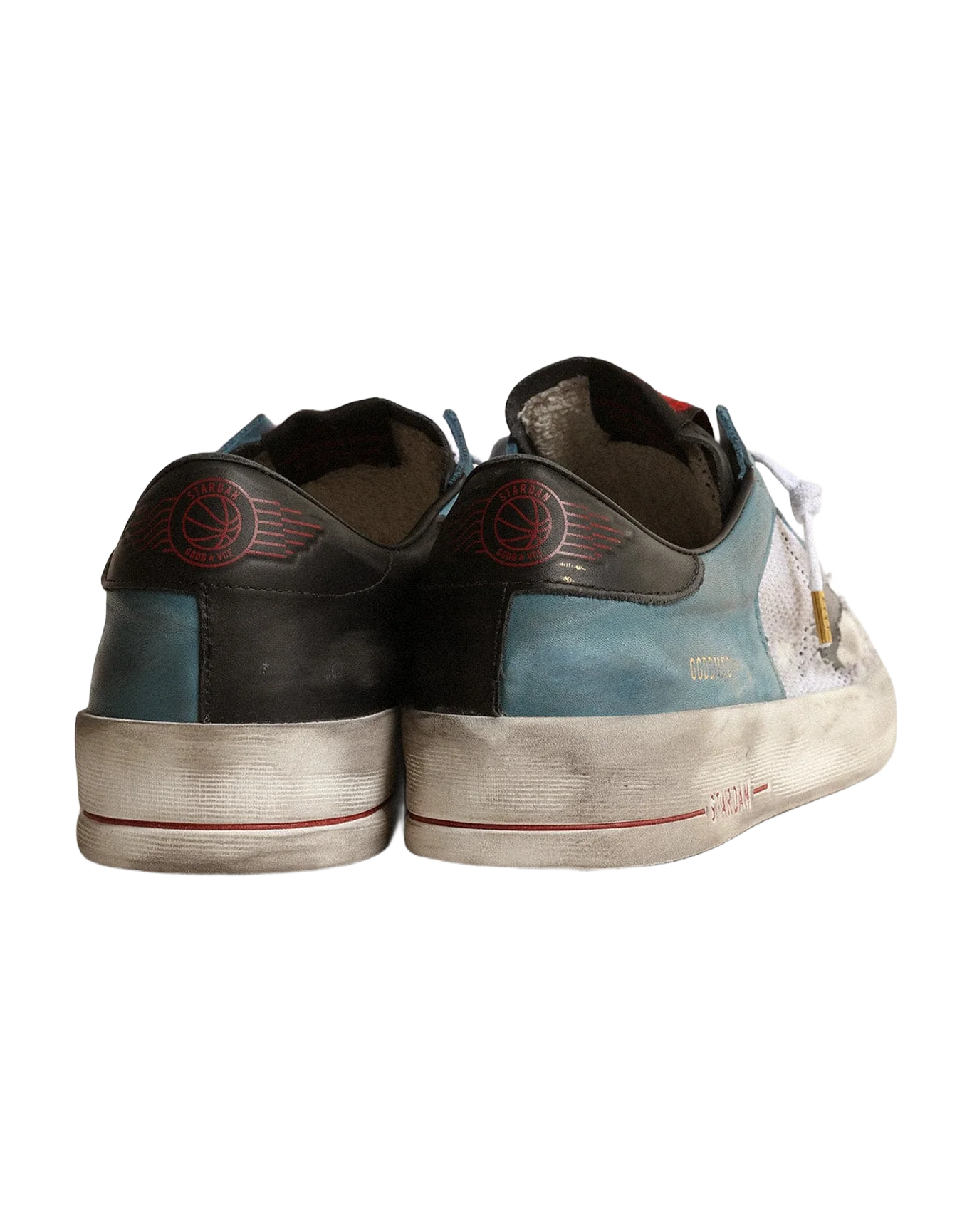 Men | Stardan Distressed Mesh & Petrol-Colored Upper | Petroleum x White x Black - Image 5