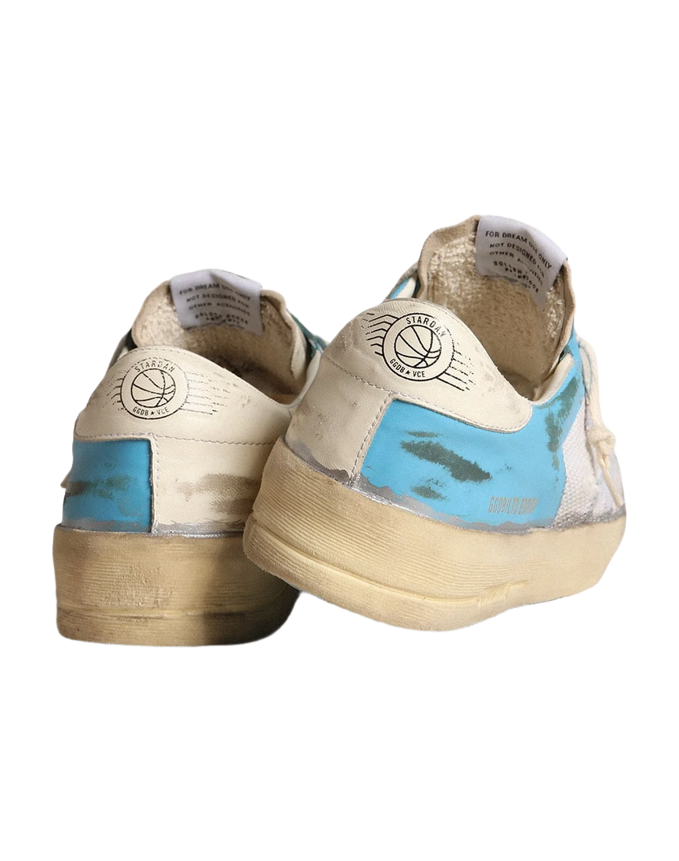 Men | Stardan Lab Light Blue Nappa Leather & White Mesh | Light Blue x White - Image 5