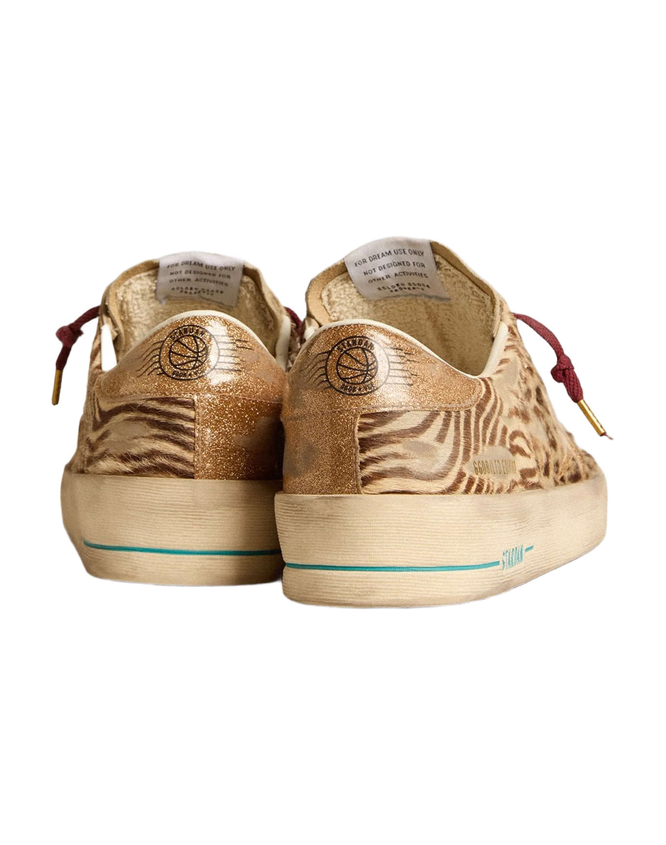 Men | Stardan Ltd Animal-Print Pony Skin with Gold Glitter Star | Burro x Testa Di Moro x Gold - Image 3