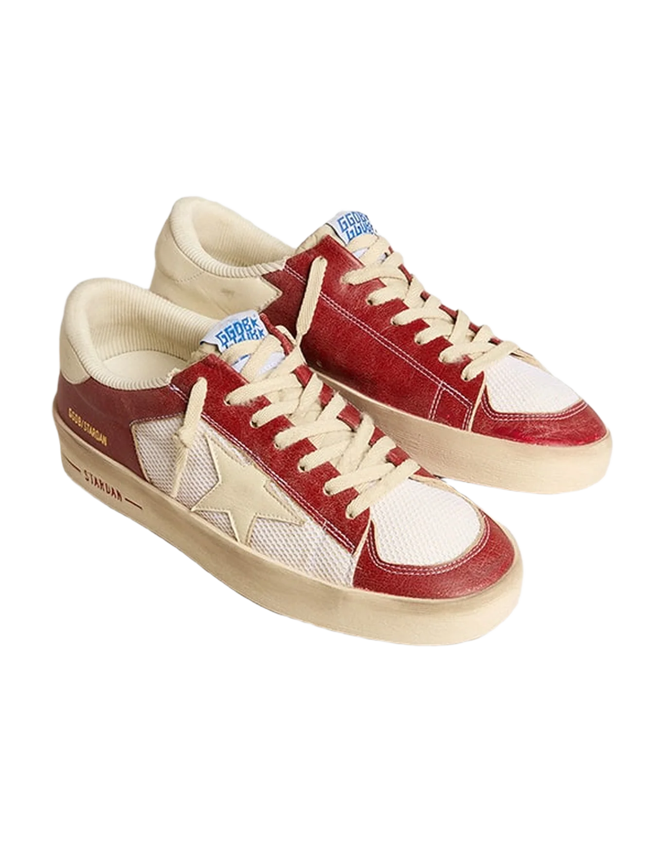 Men | Stardan Sneakers Red & White | White Ecru x Red x White - Image 5