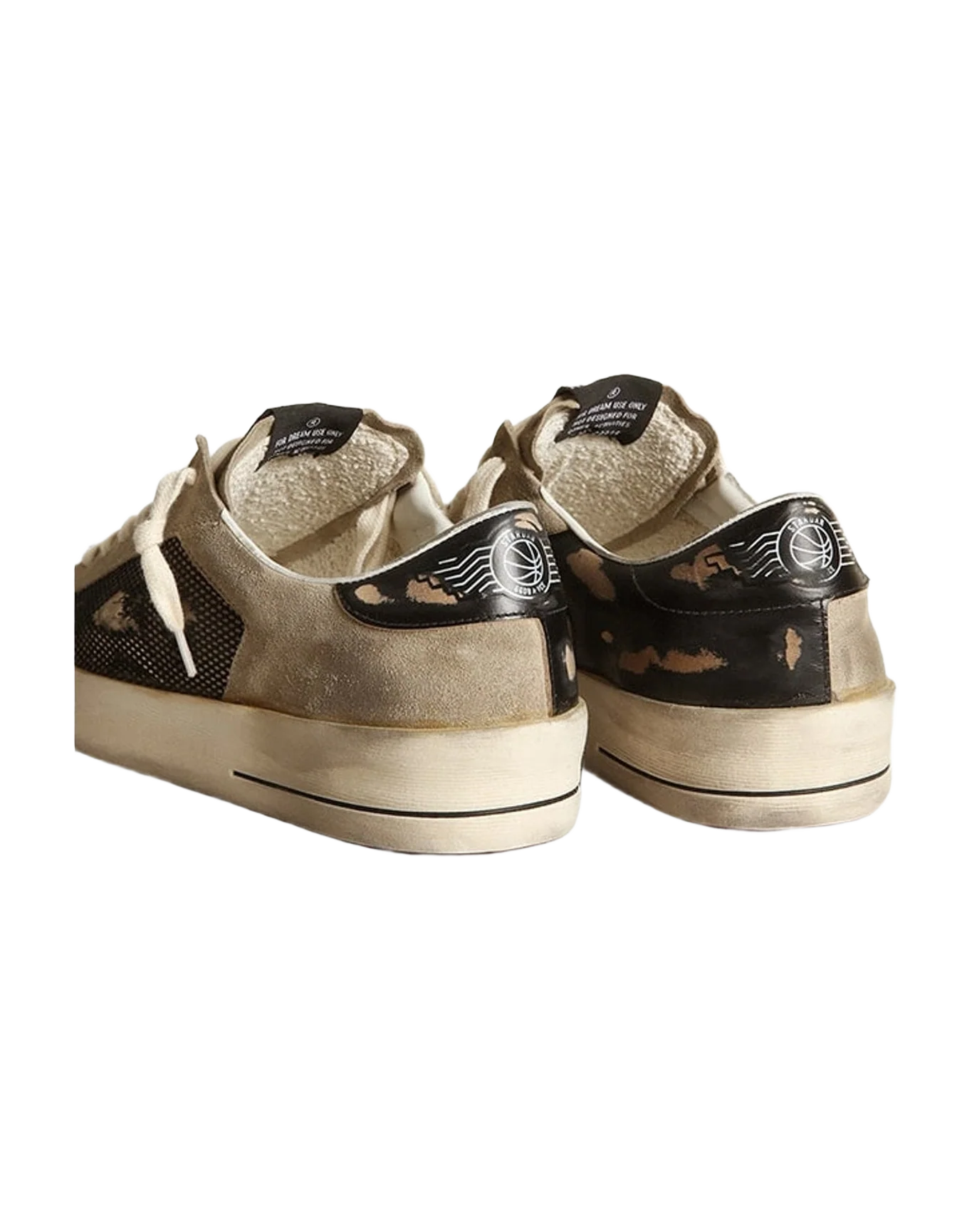 Men | Stardan Taupe Suede & Black Mesh | Taupe x Platinum x Black